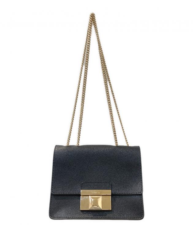 中古・古着通販】FURLA (フルラ) ショルダーバッグ ブラック｜ブランド