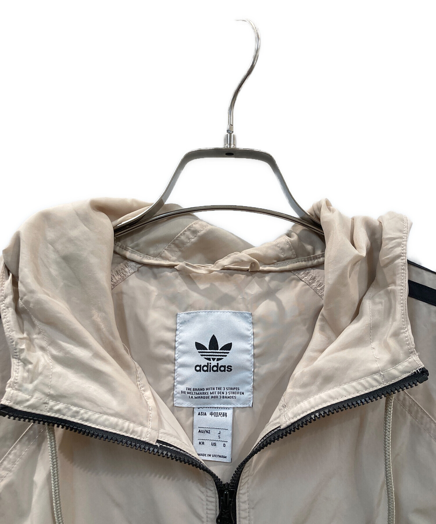 中古・古着通販】adidas (アディダス) ジャケット ベージュ サイズ:S 