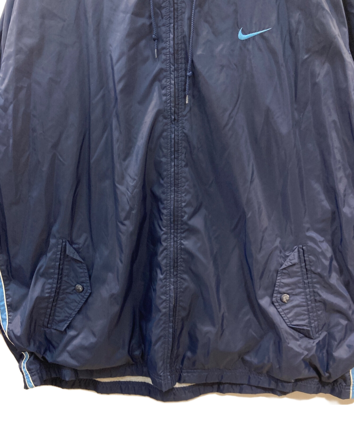 中古・古着通販】NIKE (ナイキ) ナイロンパーカー ネイビー サイズ:XL