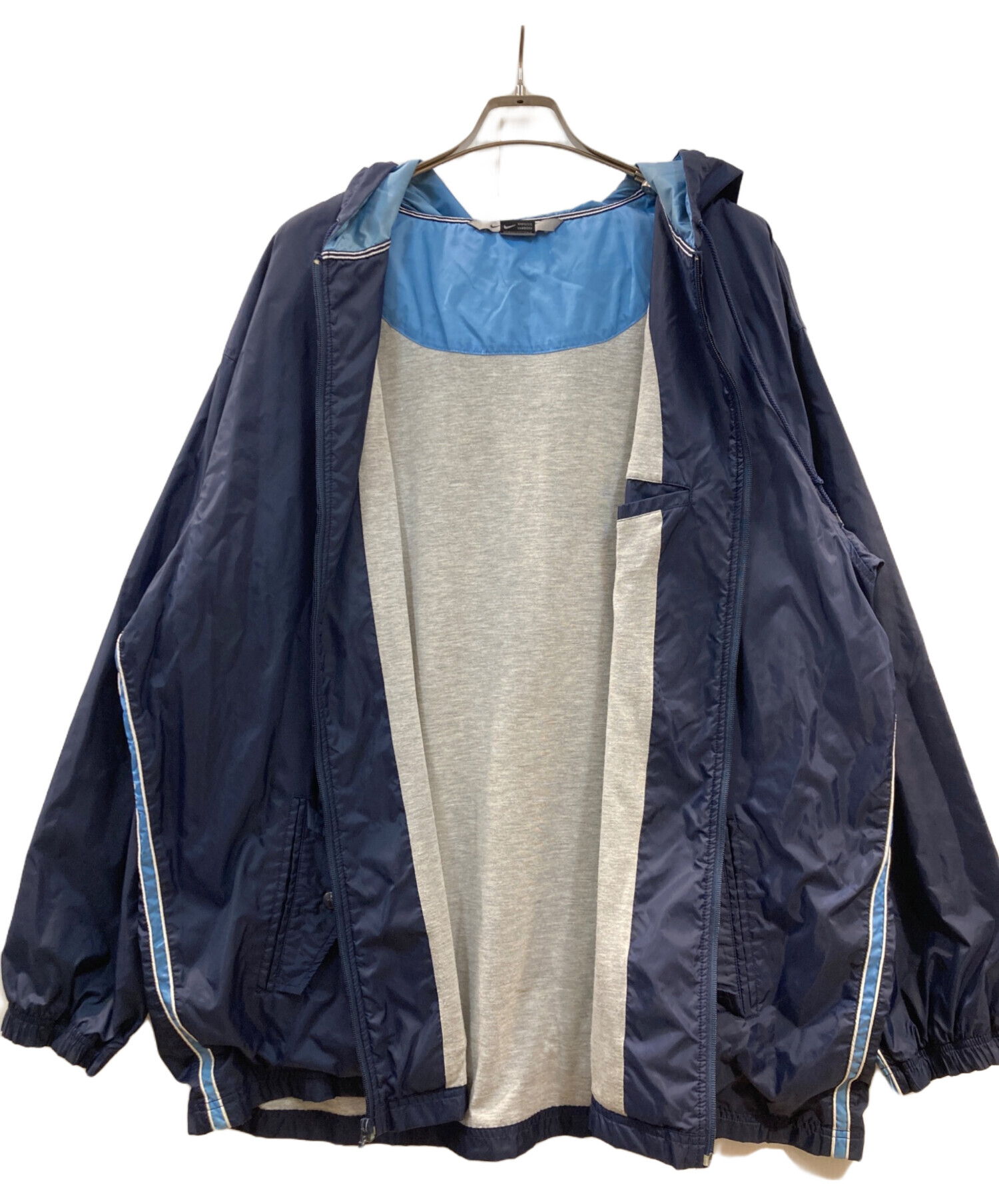 中古・古着通販】NIKE (ナイキ) ナイロンパーカー ネイビー サイズ:XL