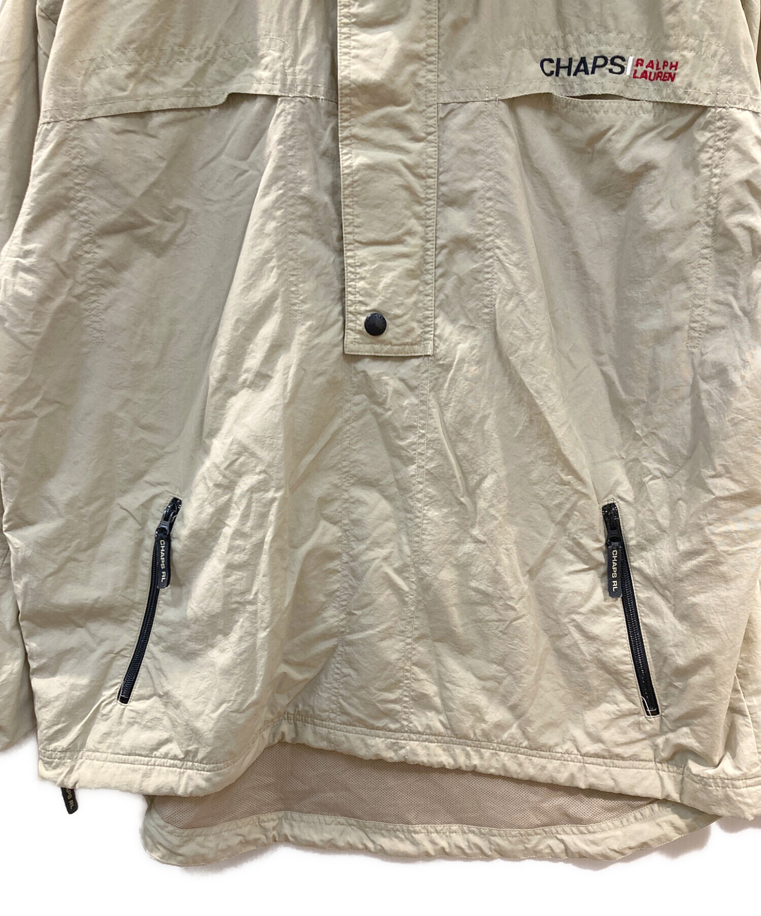 中古・古着通販】CHAPS (チャップス) アノラックパーカー ベージュ 