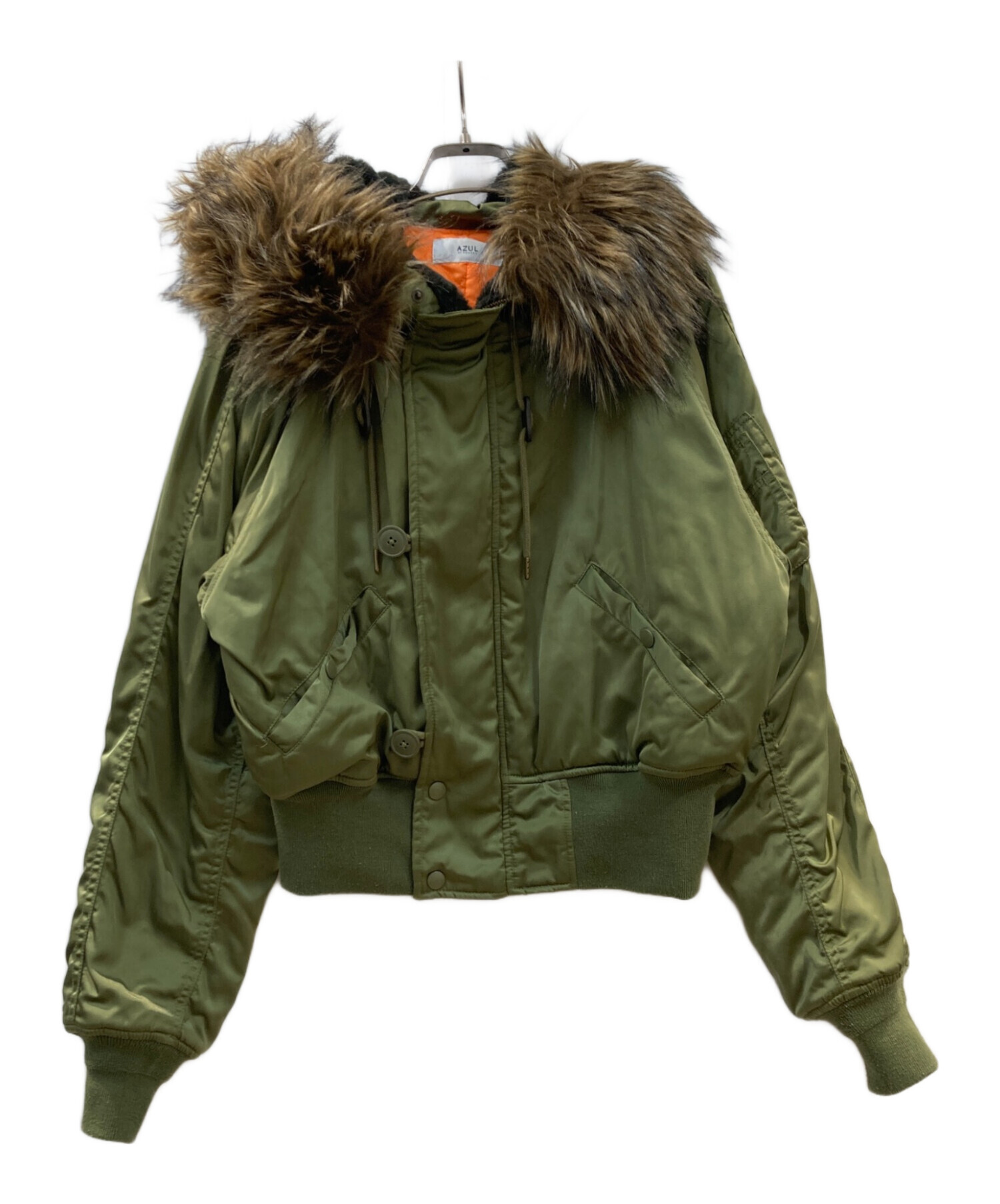 azul by moussyミリタリージャケットN2B緑Mサイズ美中古 中古・古着通販】AZUL by moussy (アズールバイマウジー) ジャケット