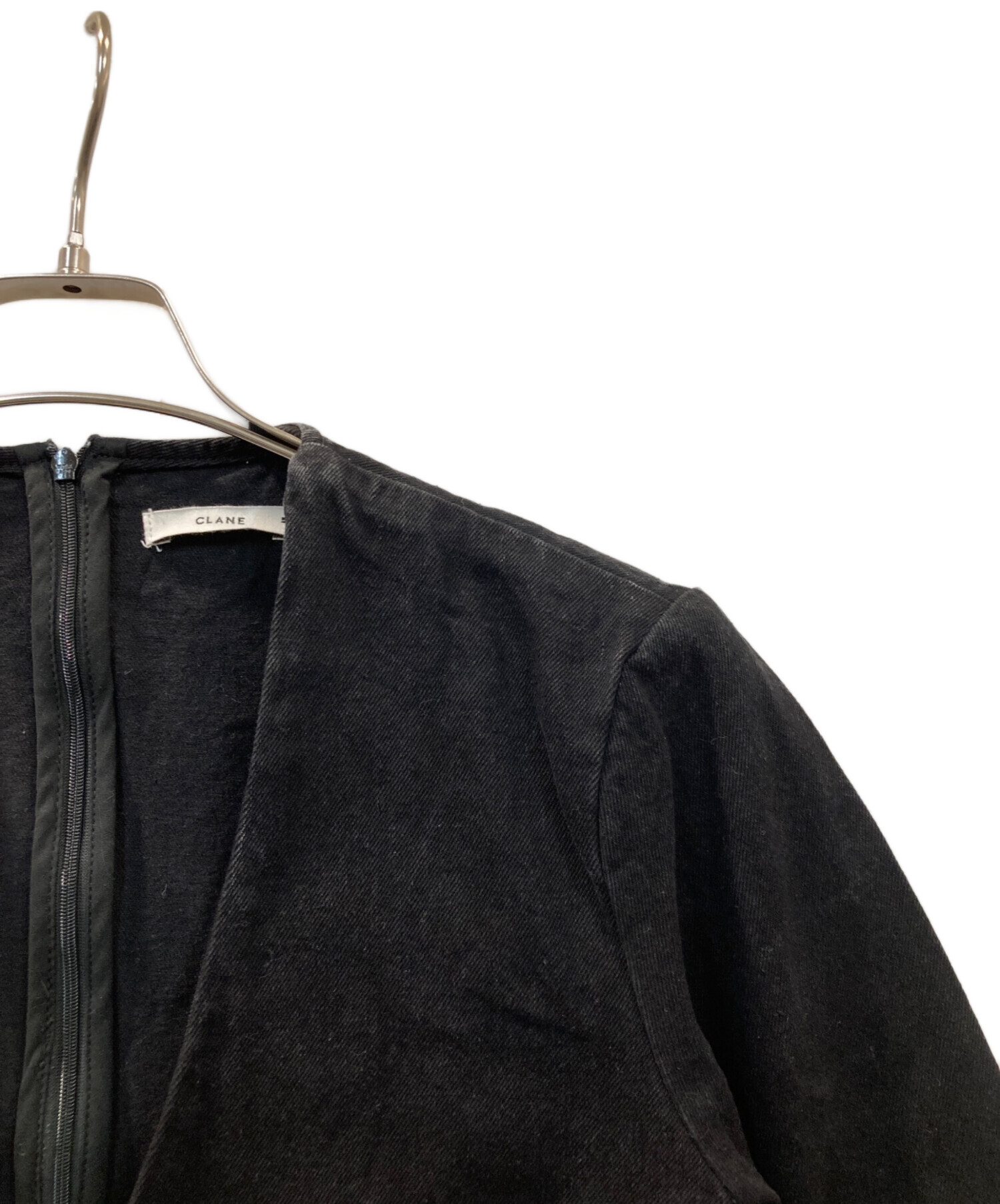 中古・古着通販】CLANE (クラネ) JACKET PULLOVER DENIM TOPS ブラック