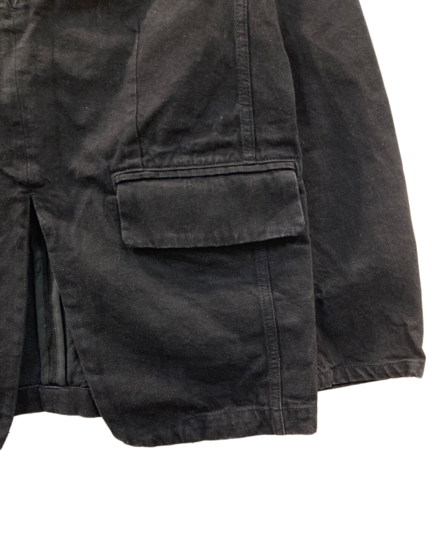 中古・古着通販】CLANE (クラネ) JACKET PULLOVER DENIM TOPS ブラック