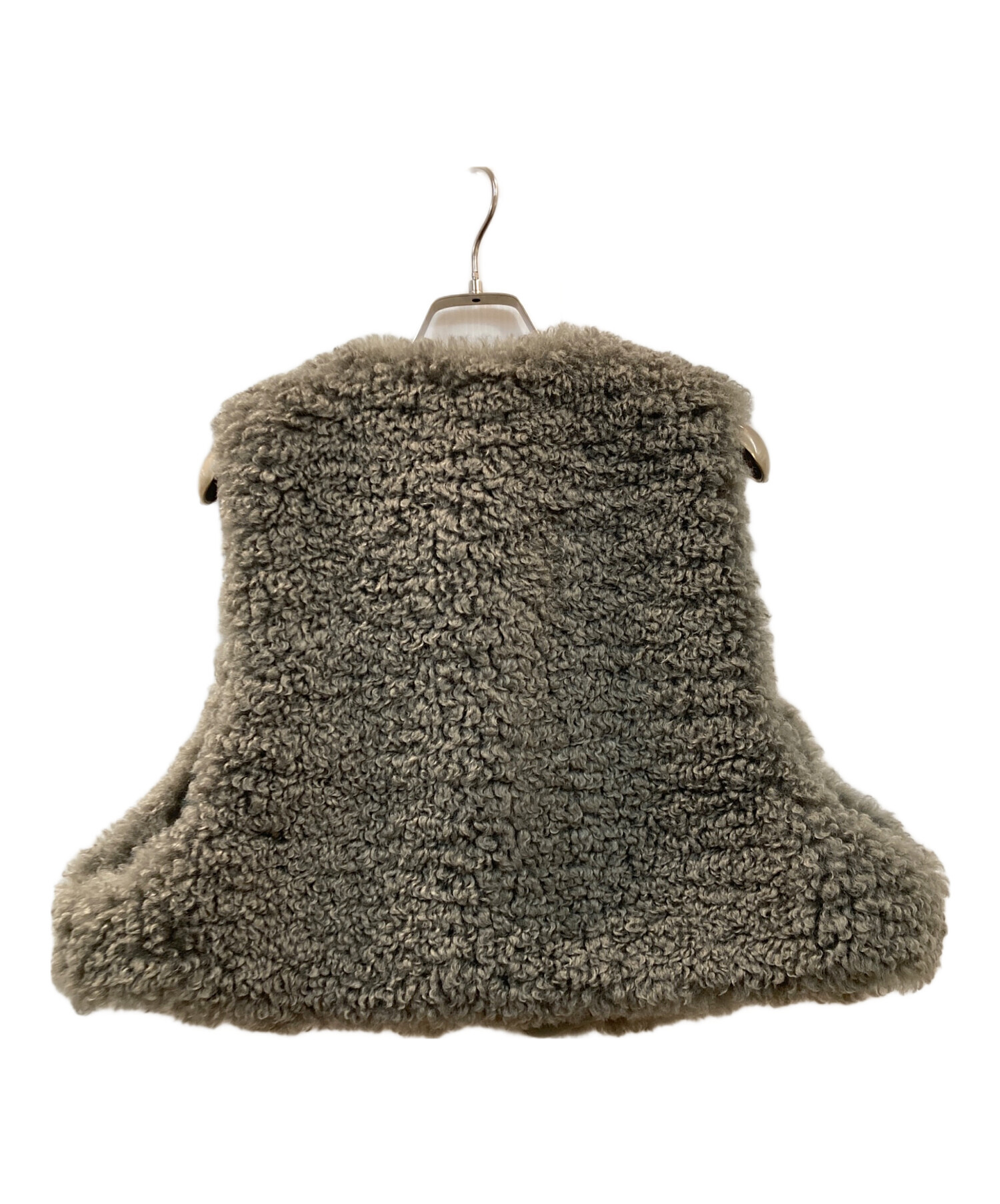 中古・古着通販】HYKE (ハイク) FAUX SHEARLING CROPPED VEST グリーン