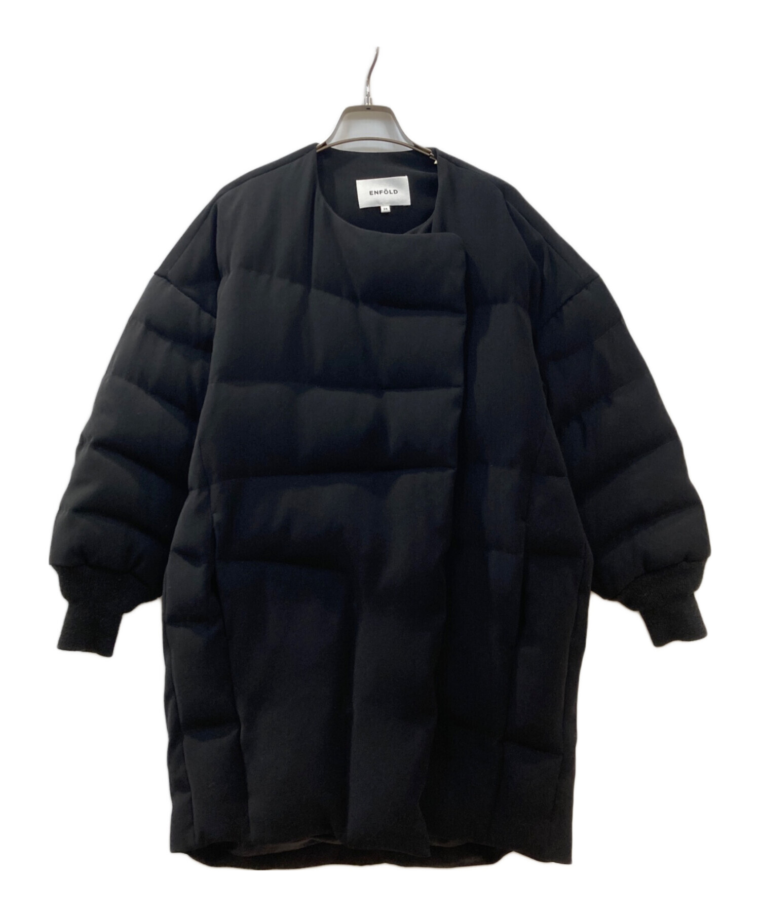 中古・古着通販】ENFOLD (エンフォルド) ダブルサテンMIDIダウン ノー