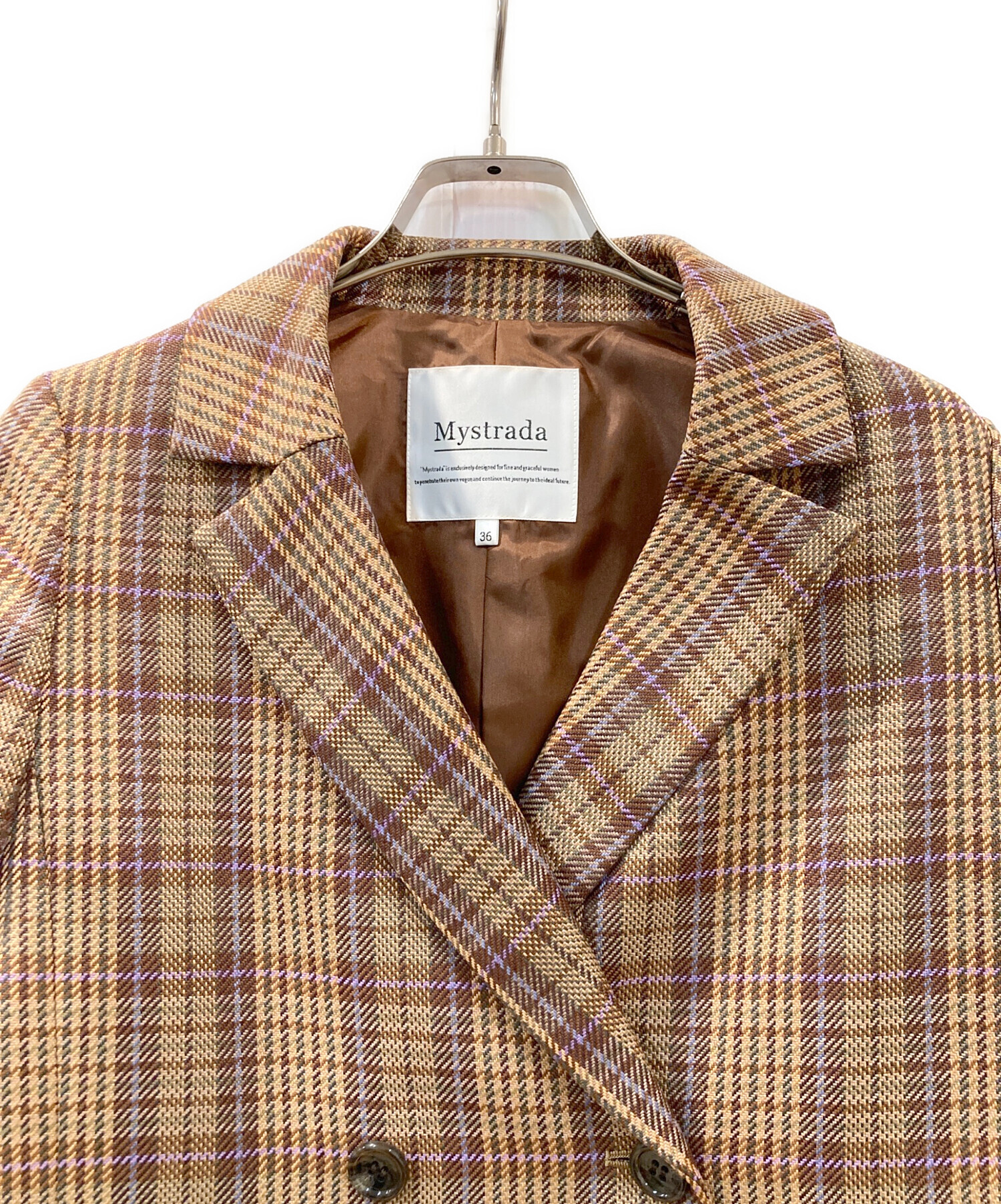 中古・古着通販】Mystrada (マイストラーダ) ジャケット ブラウン