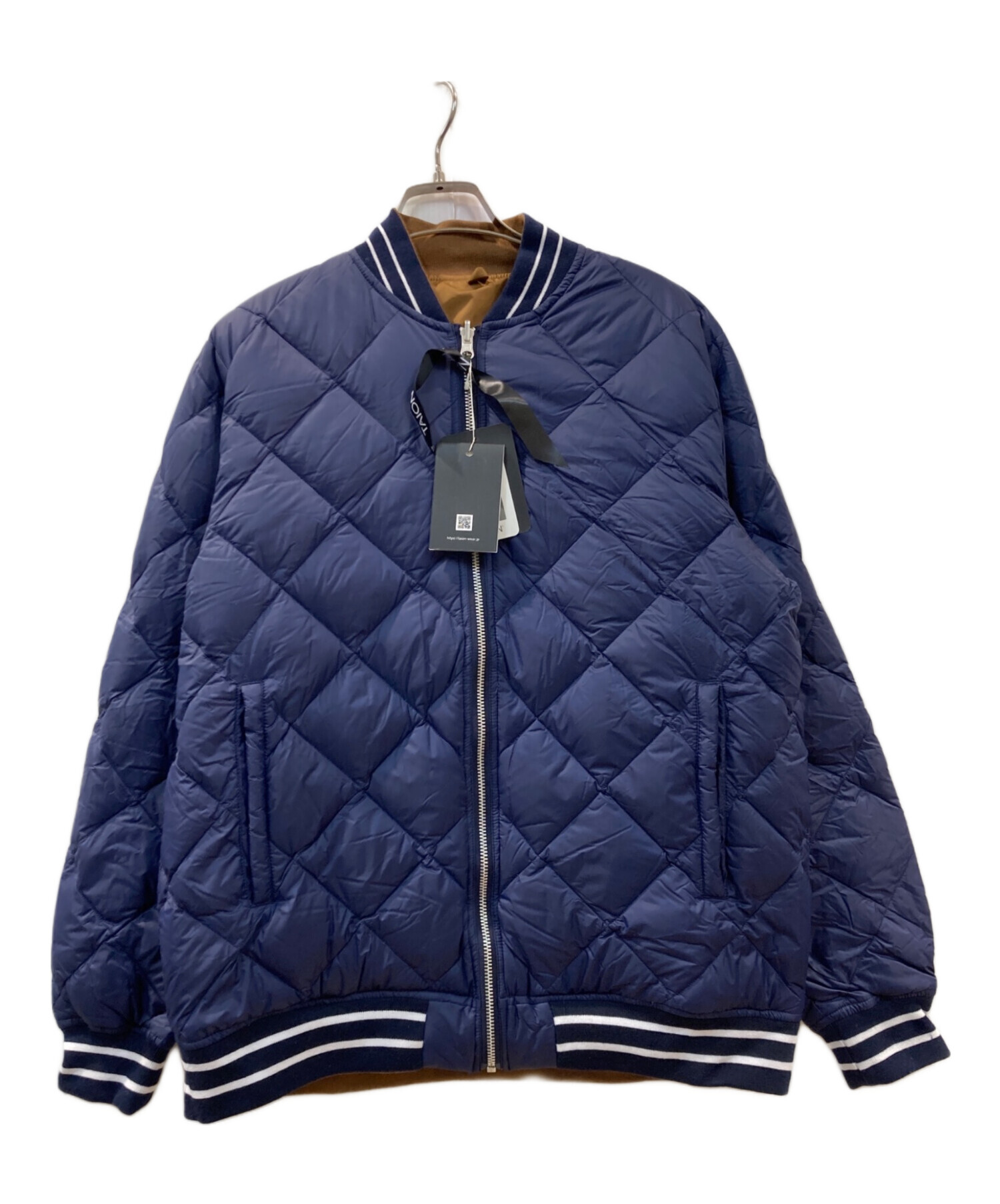 TAION ネイビー ダウンジャケット入荷待商品　是非 中古・古着通販】TAION (タイオン) ダウンジャケット ネイビー サイズ