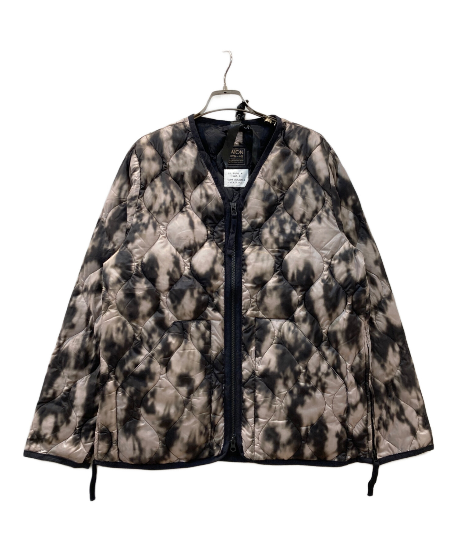 中古・古着通販】TAION (タイオン) V NECK ZIP JACKET ダウン 