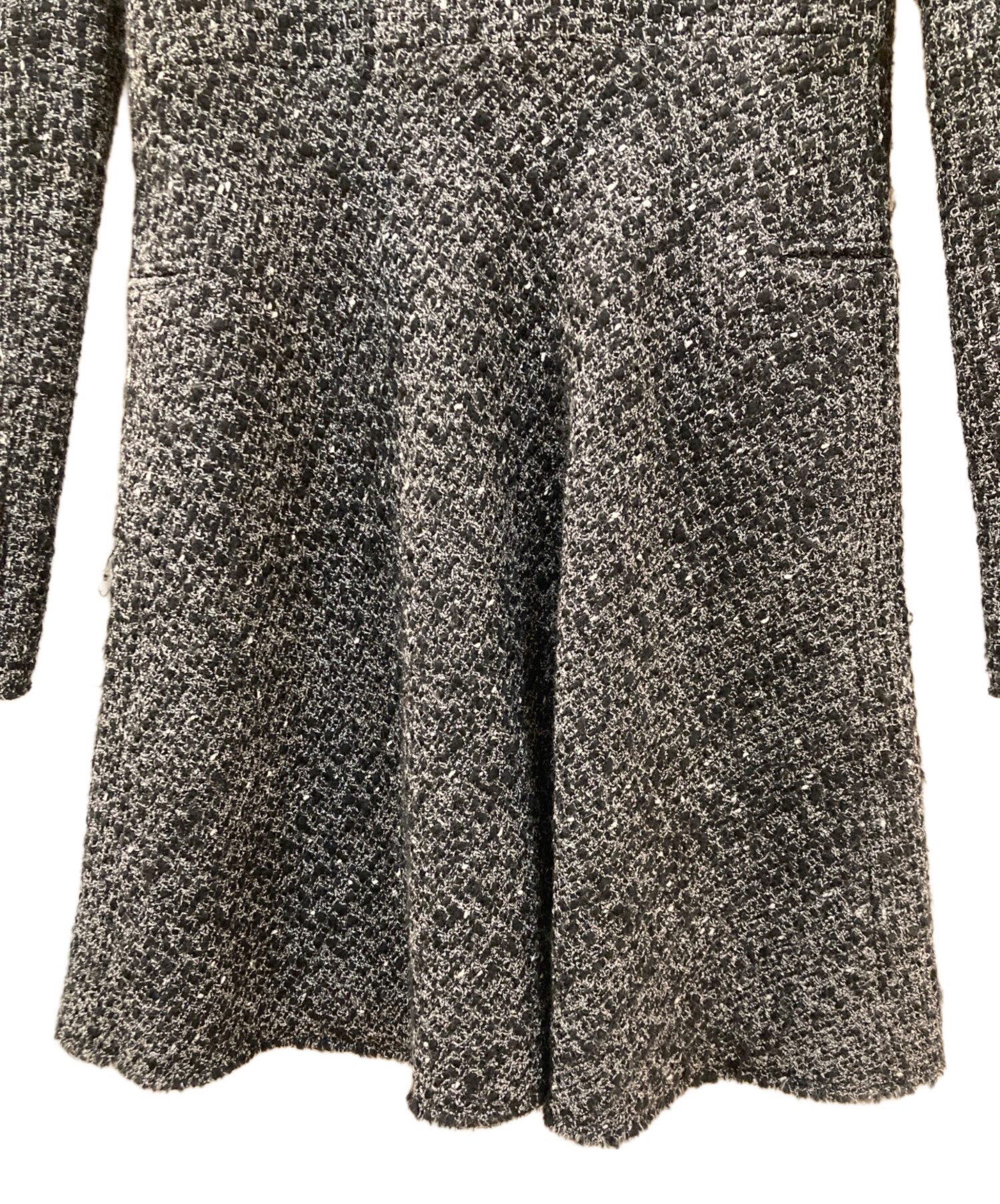 中古・古着通販】theory (セオリー) ツイードコート グレー サイズ:2