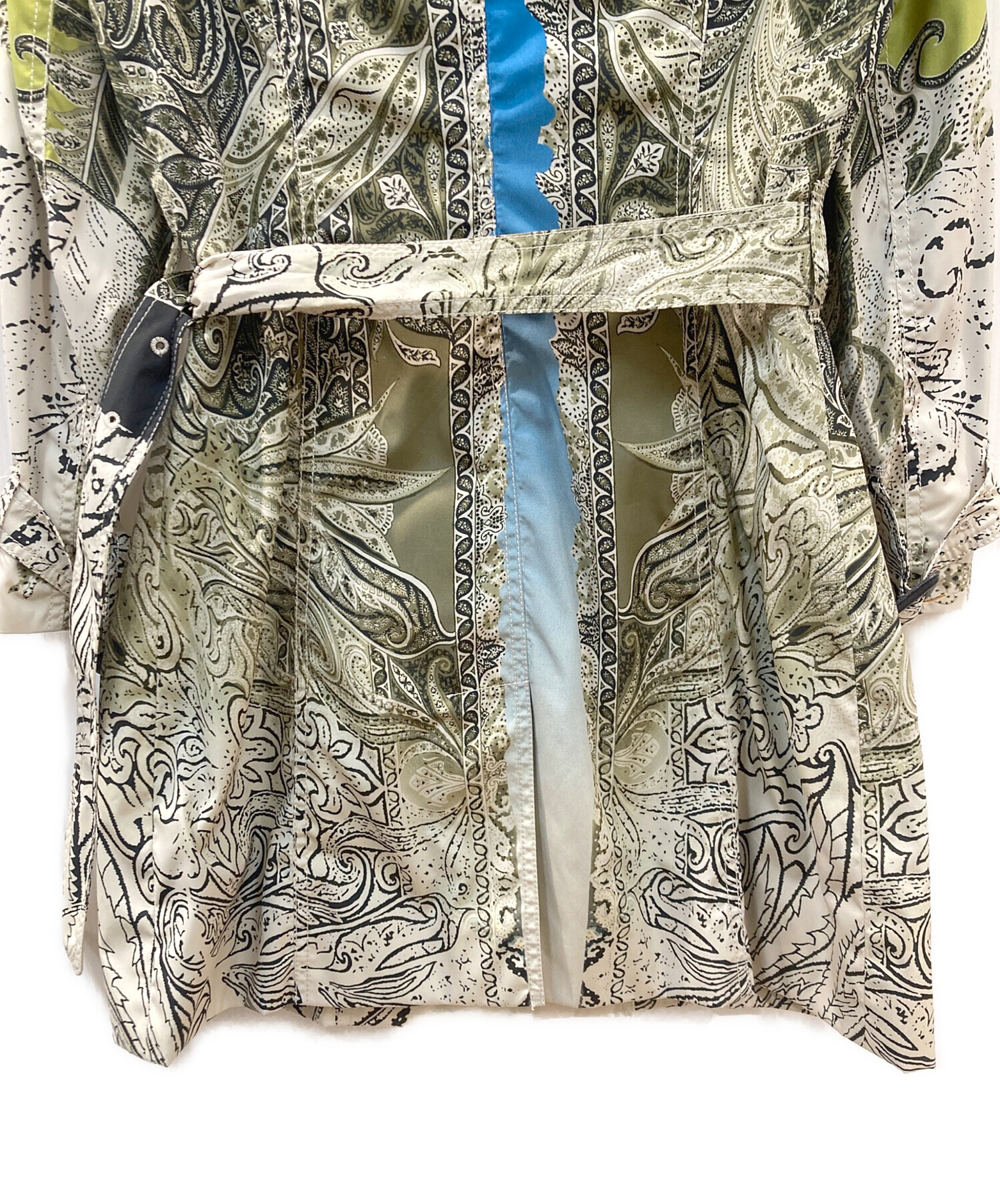 中古・古着通販】ETRO (エトロ) ペイズリー トレンチコート ベージュ