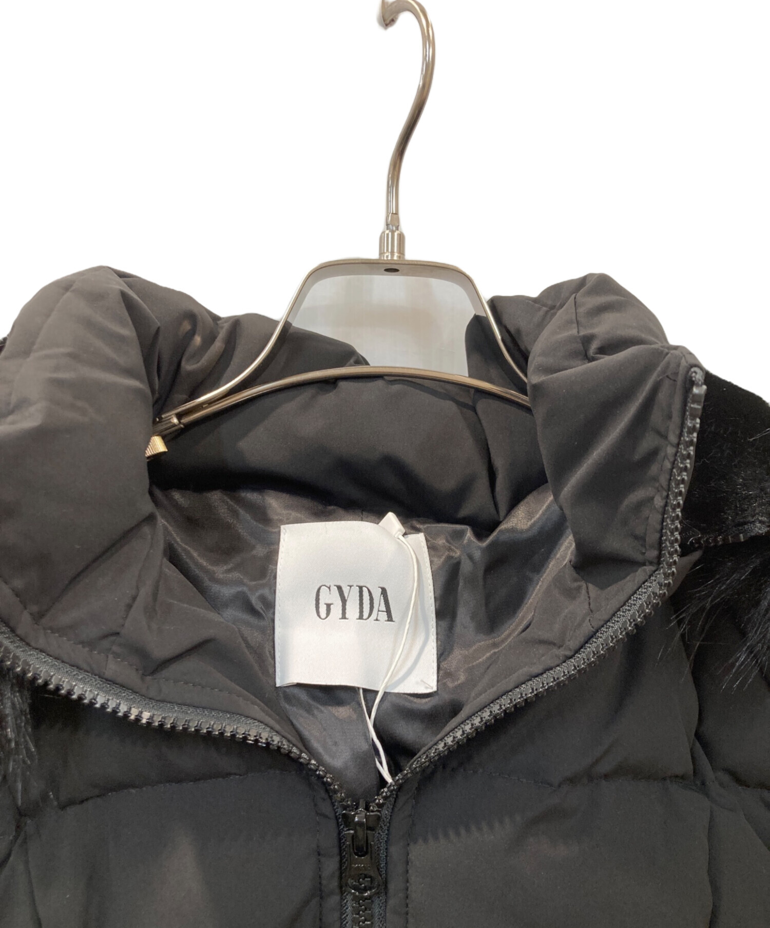 中古・古着通販】GYDA (ジェイダ) GYGY ショートダウンコート ブラック 