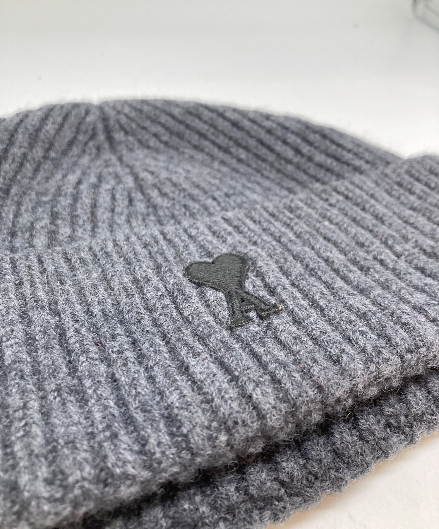 中古・古着通販】AMI PARIS (アミ パリス) ニット帽 グレー｜ブランド