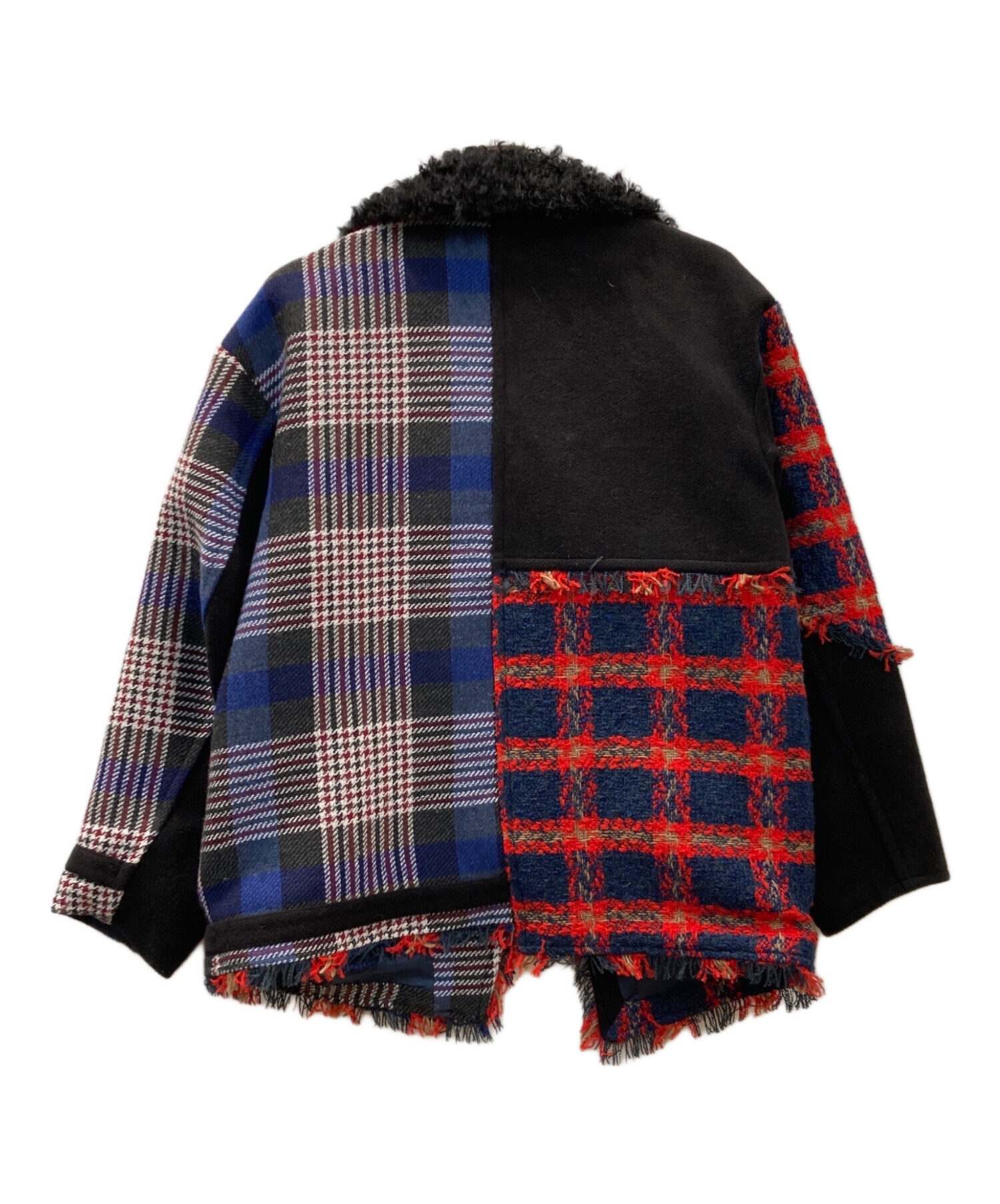 中古・古着通販】AULA AILA (アウラアイラ) CHECK COMBINATION BLOUSON