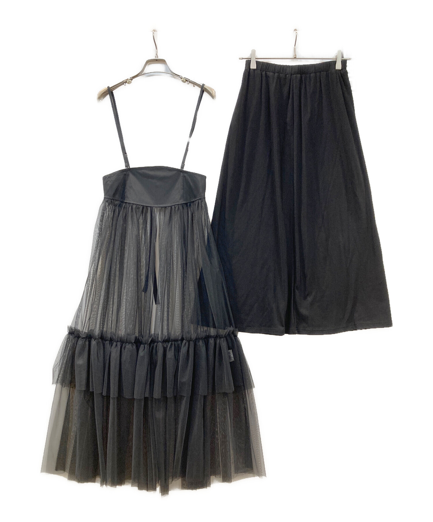 中古・古着通販】AULA AILA (アウラアイラ) 2WAY TULLE TIERED SKIRT 