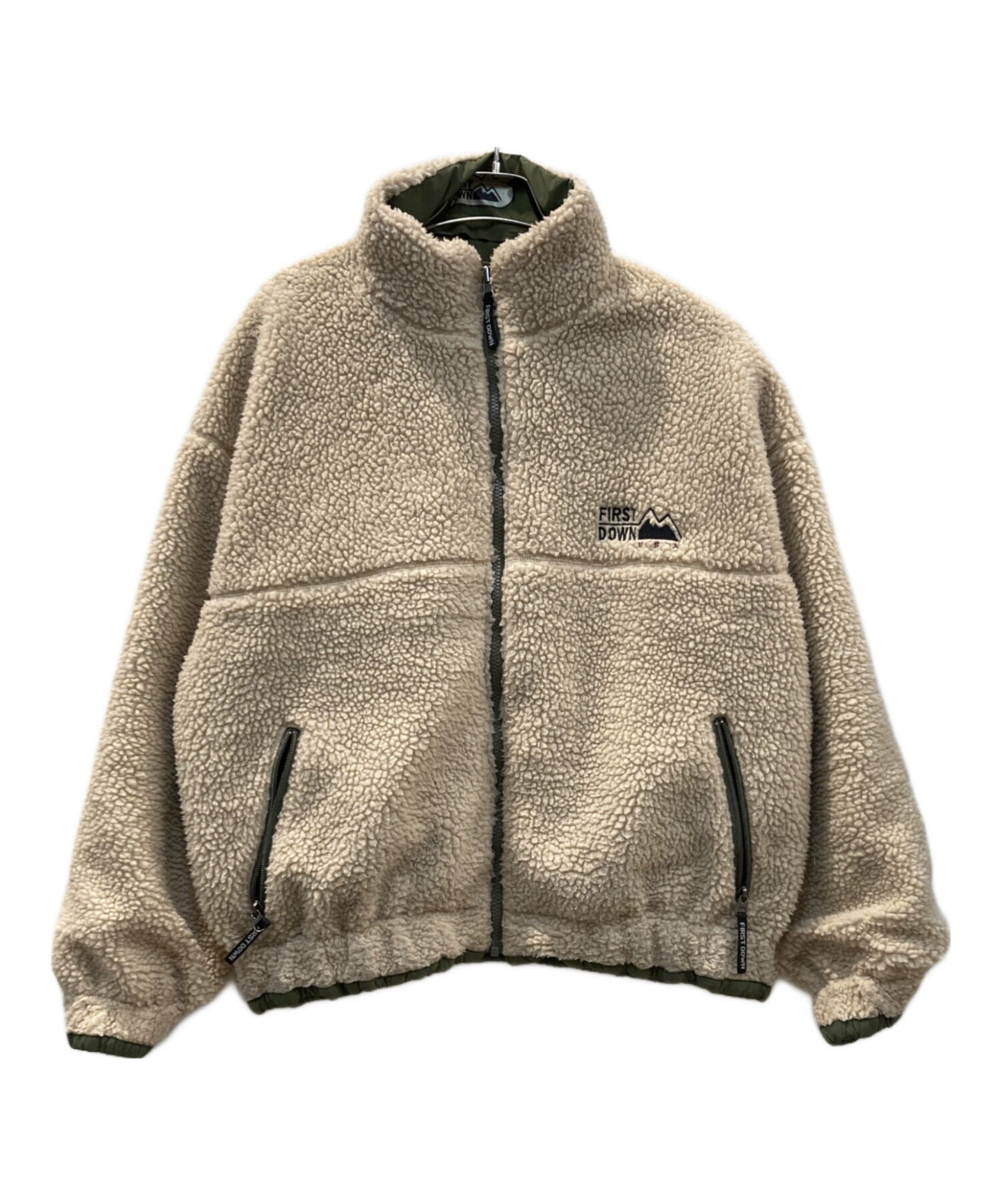 中古・古着通販】FIRST DOWN (ファーストダウン) リバーシブルボア 