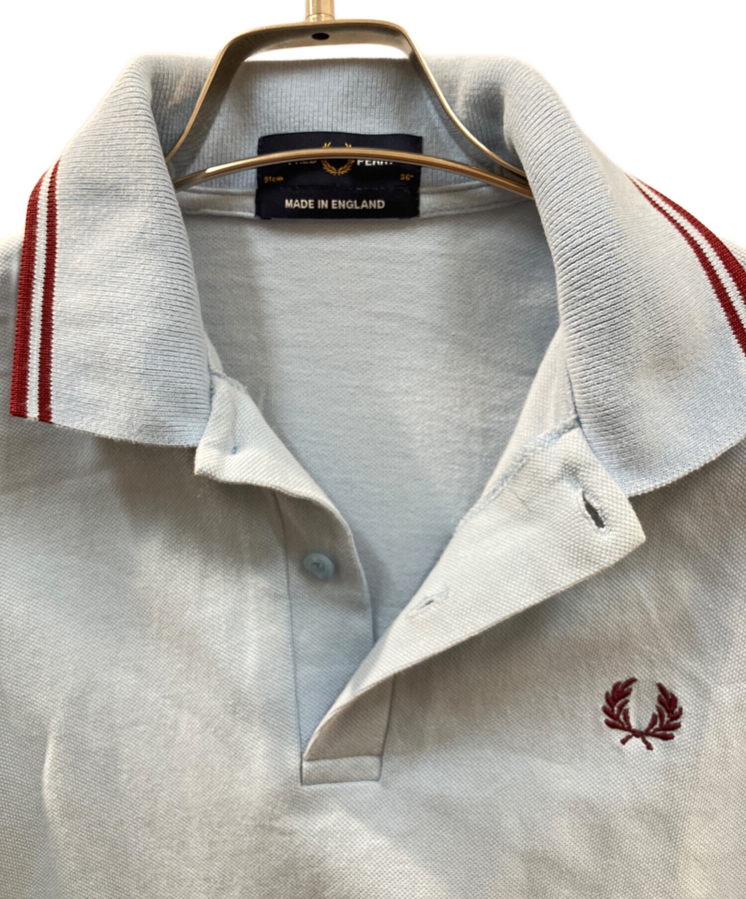 中古・古着通販】FRED PERRY (フレッドペリー) ポロシャツ スカイ