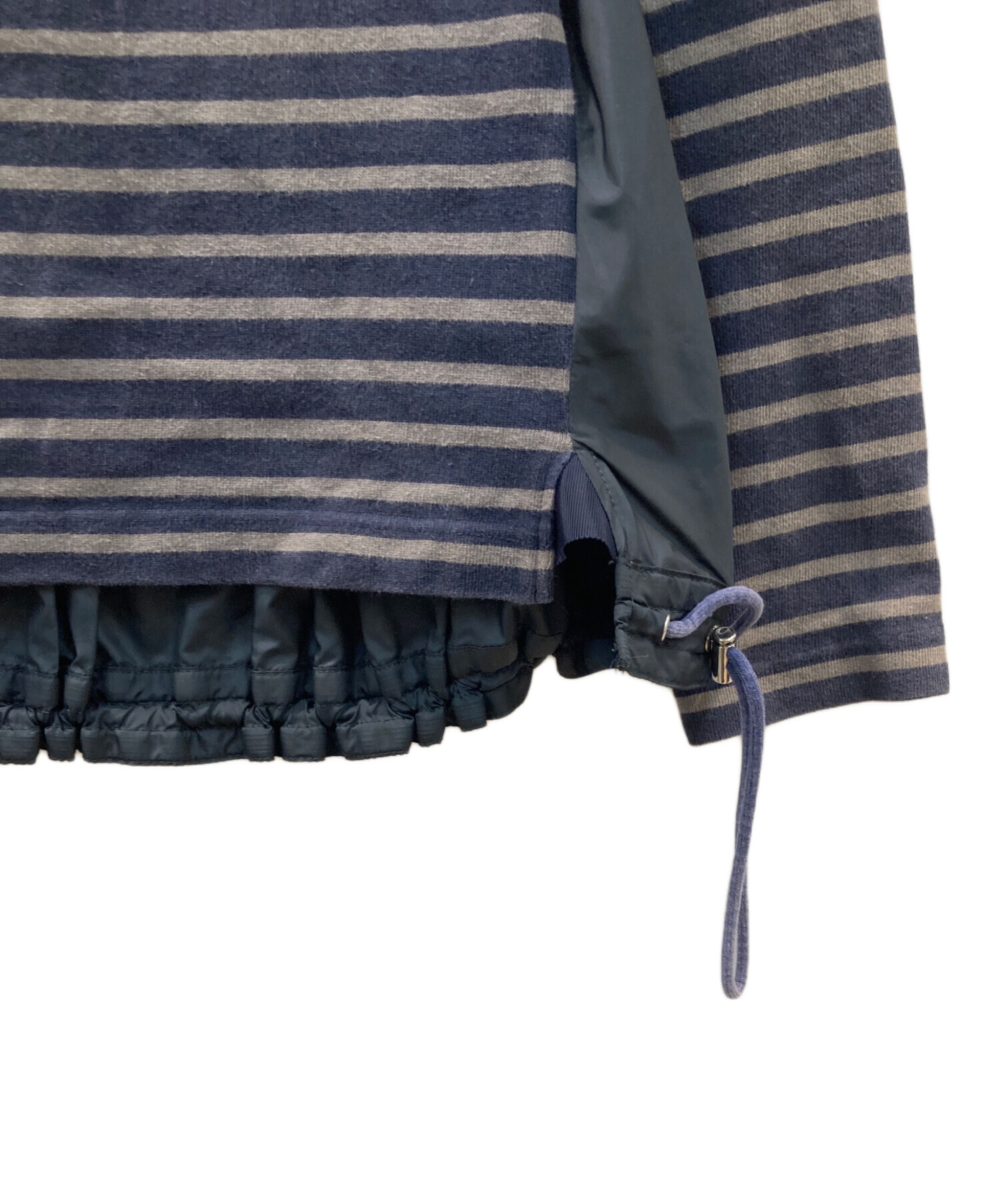 中古・古着通販】sacai (サカイ) ドッキングカットソー ネイビー 中古・古着通販】sacai (サカイ) ドッキングカットソー ネイビー