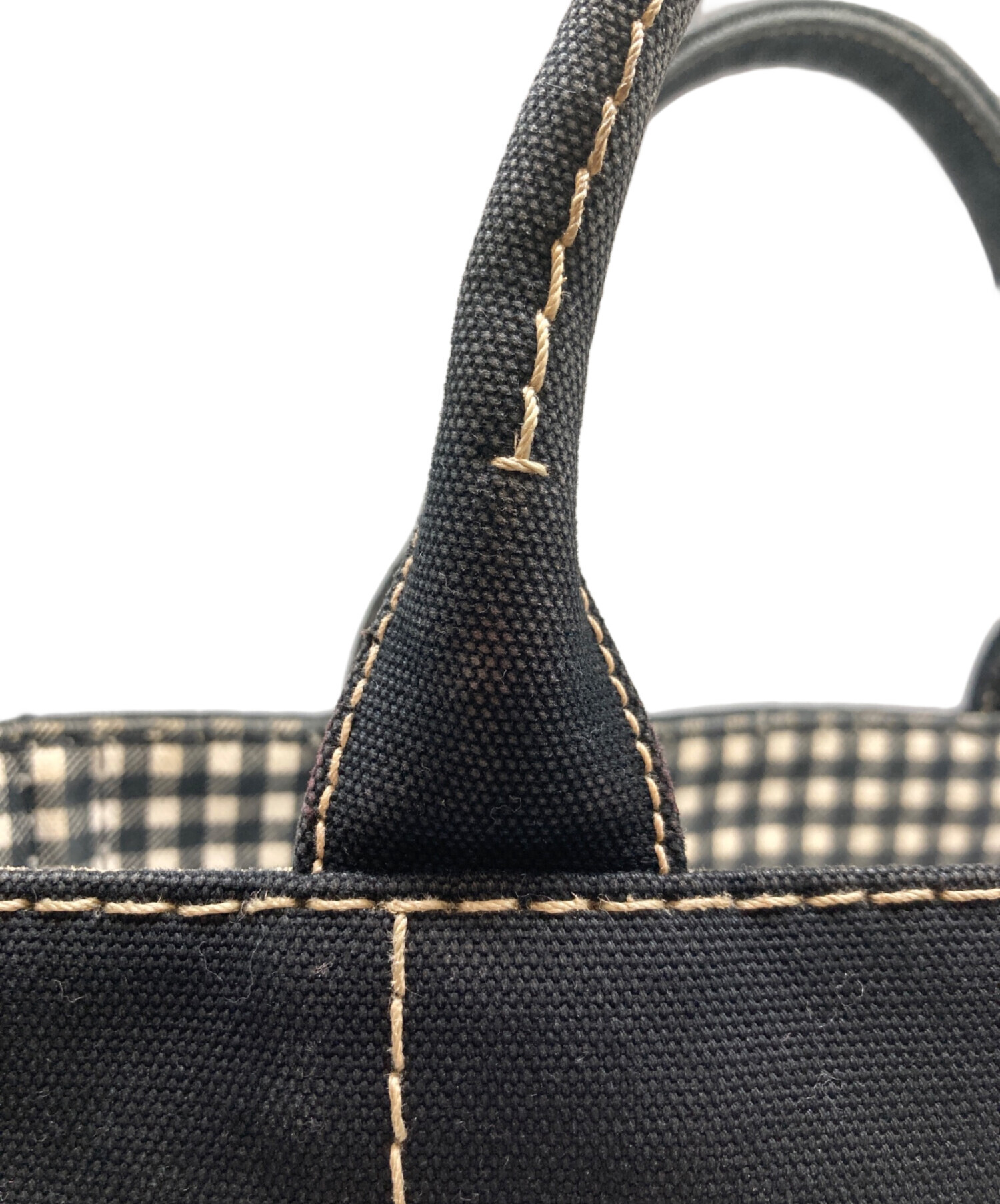 中古・古着通販】PRADA (プラダ) カナパ キャンバスハンドバッグ