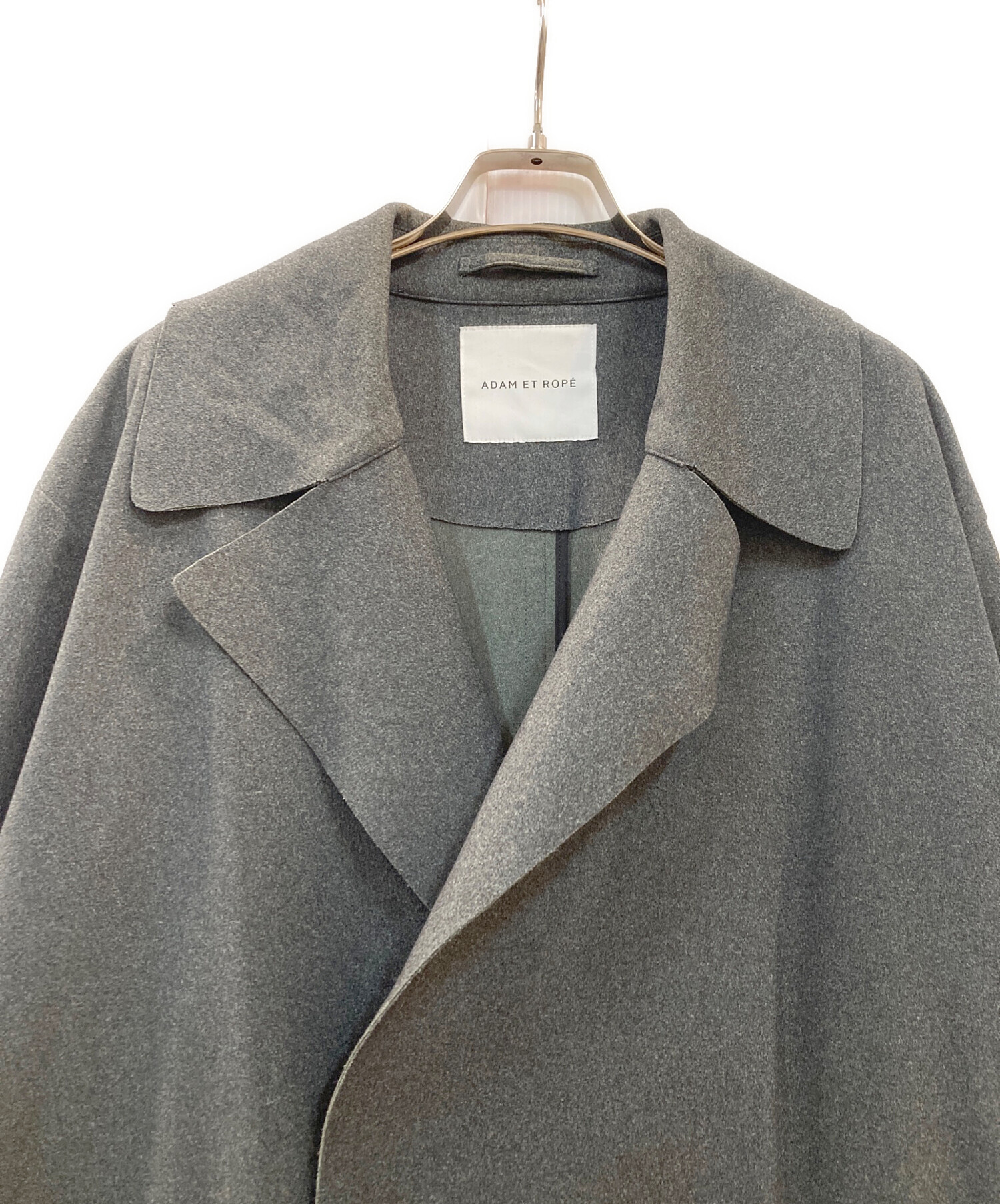 中古・古着通販】Adam et Rope (アダム エ ロペ) ハーフコート グレー