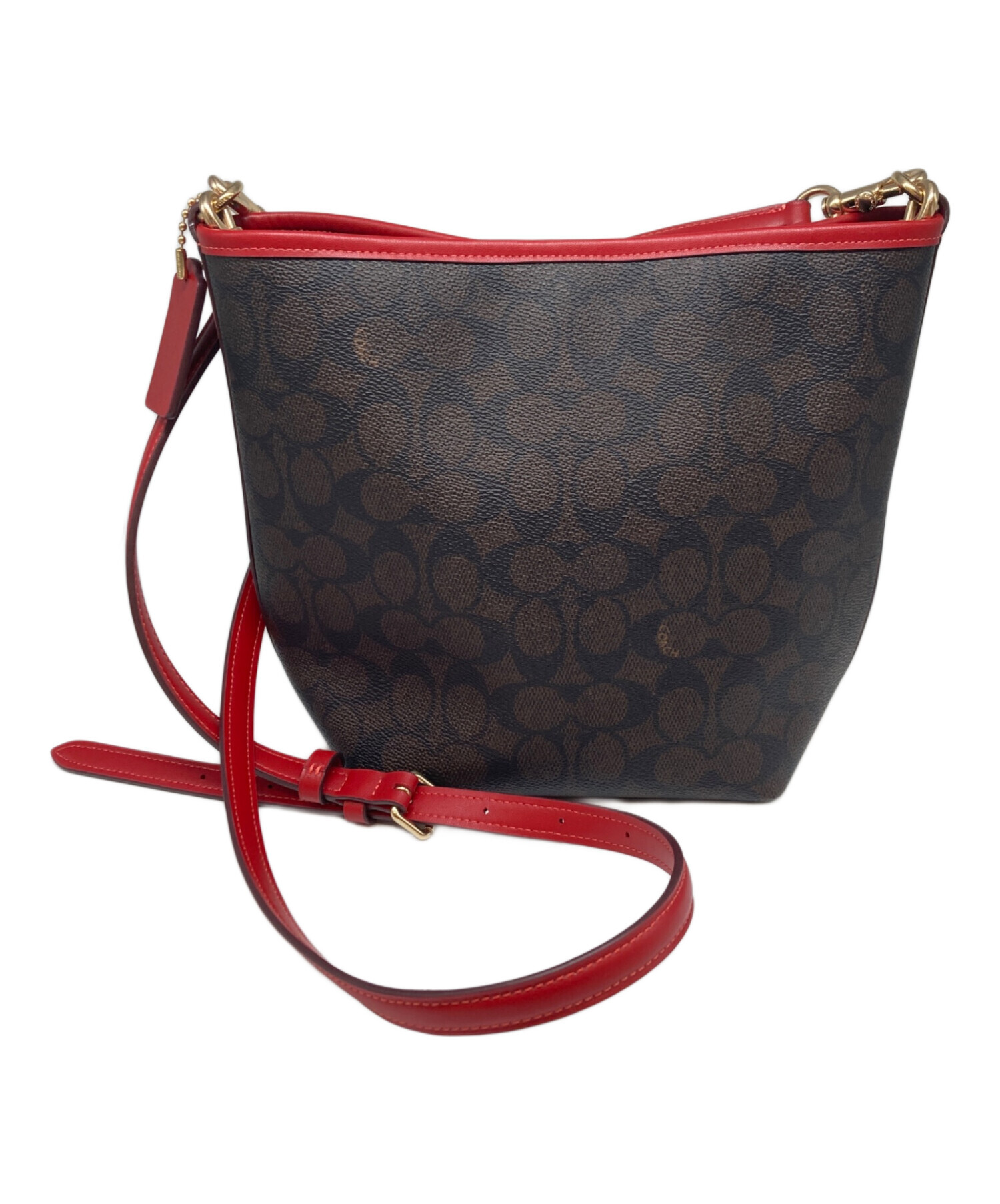 中古・古着通販】COACH (コーチ) シティ バケット バッグ レッド