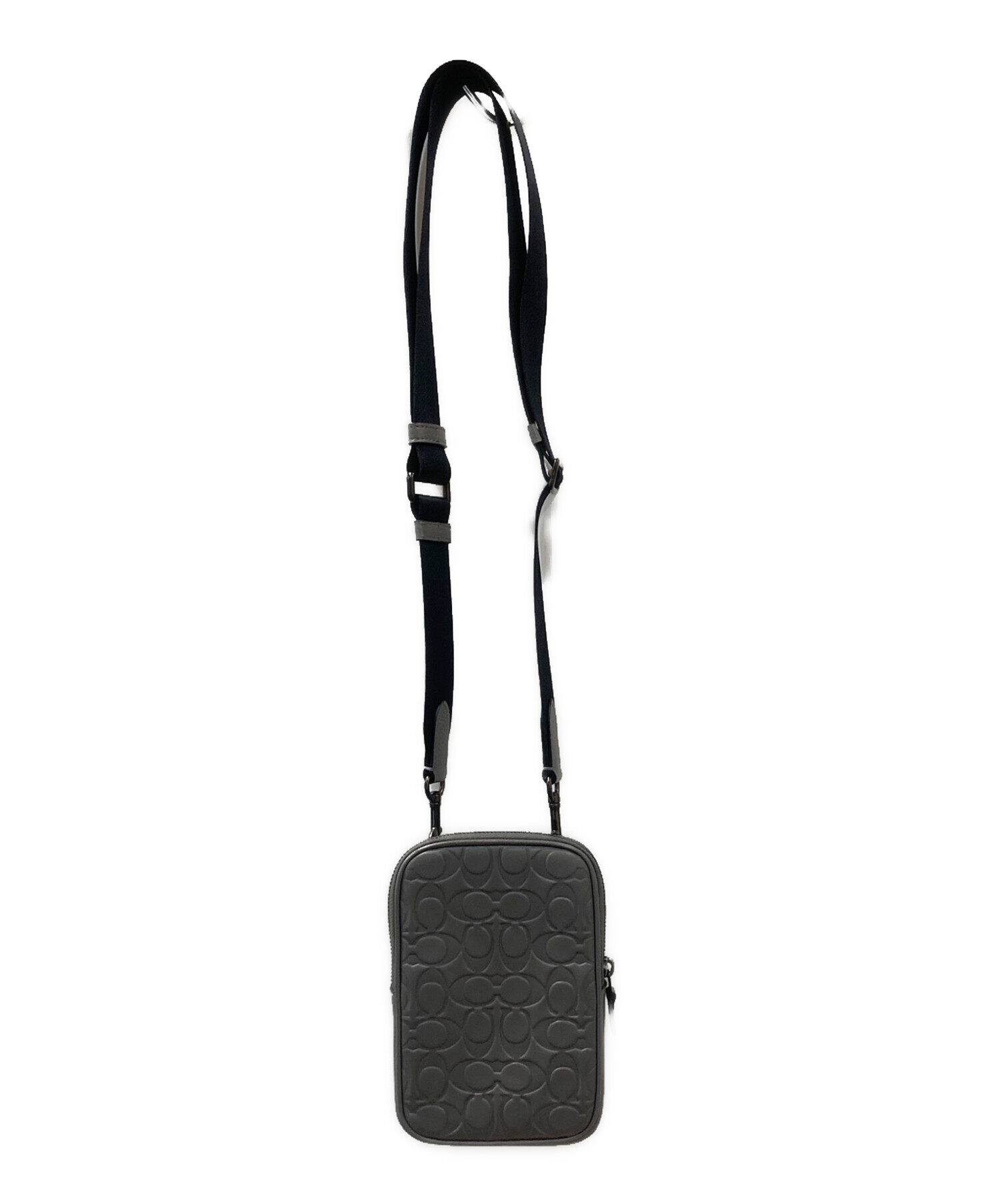 中古・古着通販】COACH (コーチ) スマホショルダー グレー｜ブランド 