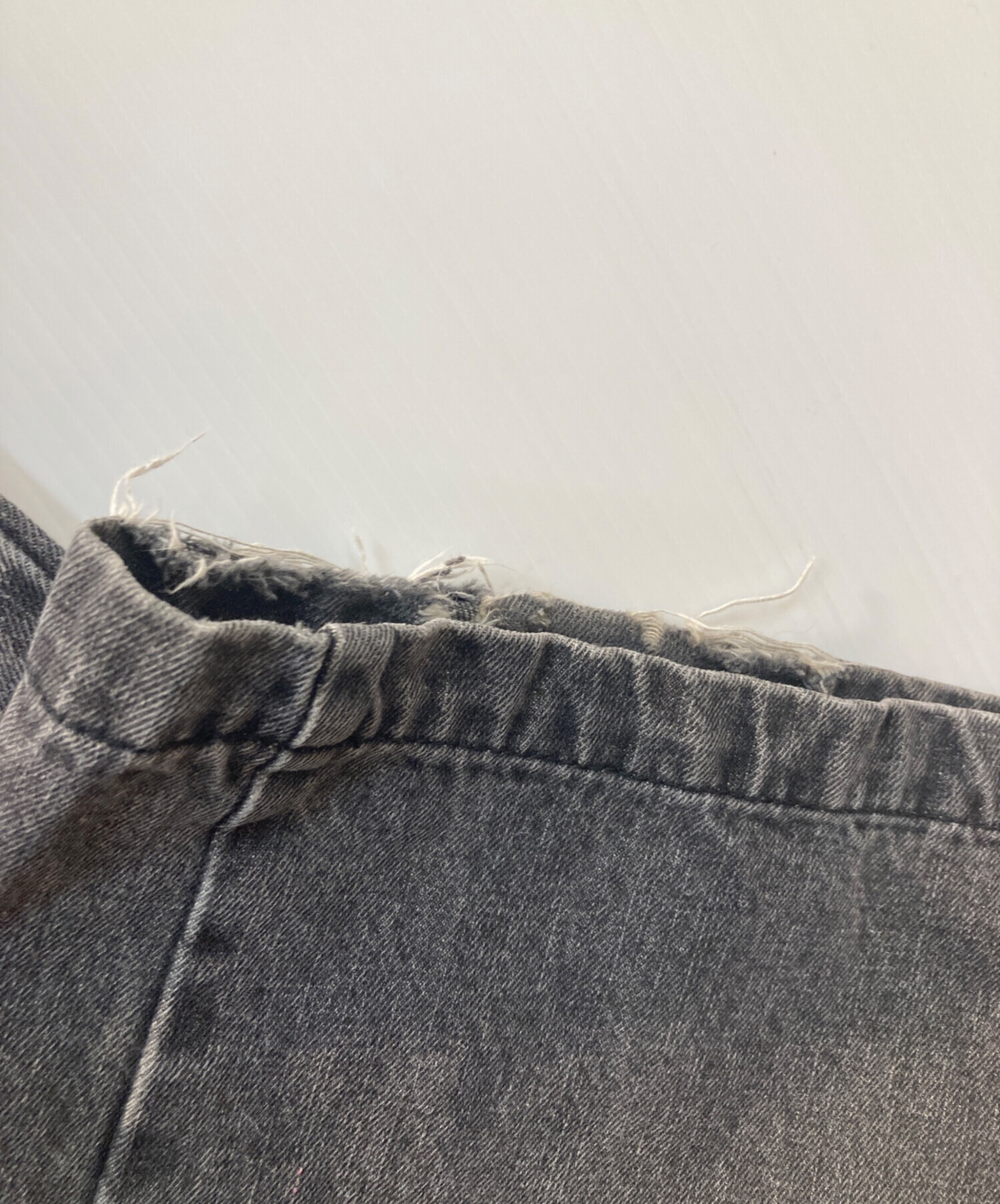 中古・古着通販】9090 (9090) OG Logo Painted Denim Pants ブラック