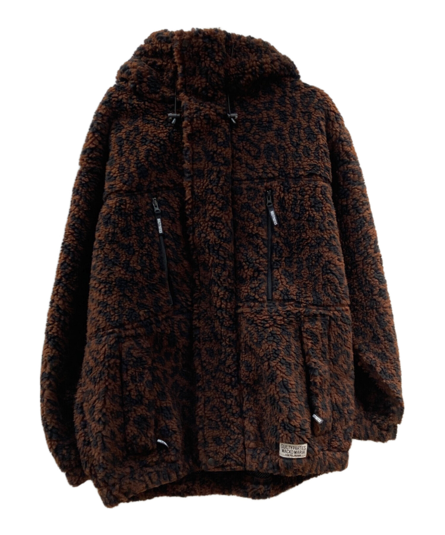中古・古着通販】WACKO MARIA (ワコマリア) LEOPARD BOA FLEECE HOODED