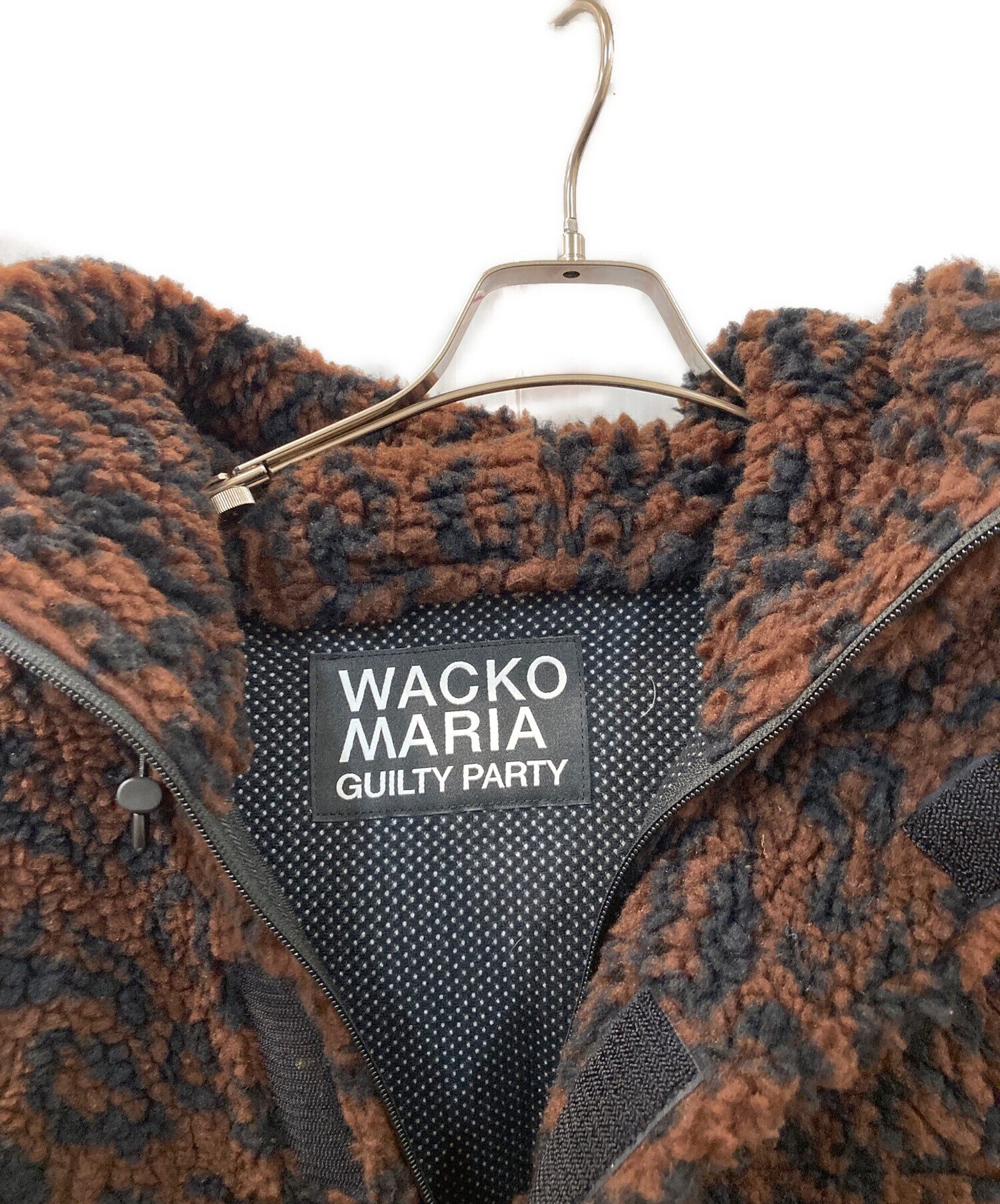 中古・古着通販】WACKO MARIA (ワコマリア) LEOPARD BOA FLEECE HOODED