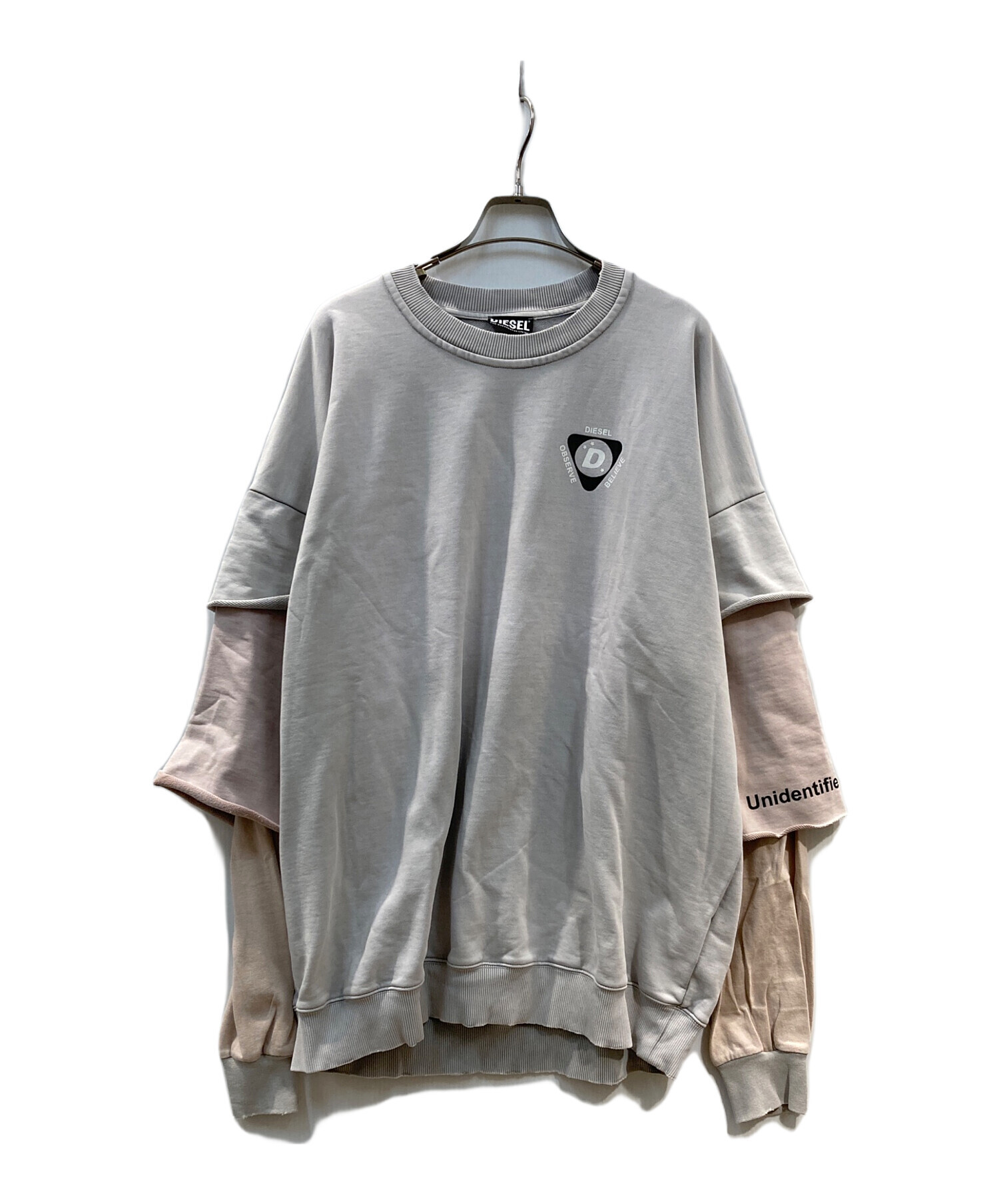 中古・古着通販】DIESEL (ディーゼル) スウェット グレー サイズ:XL 
