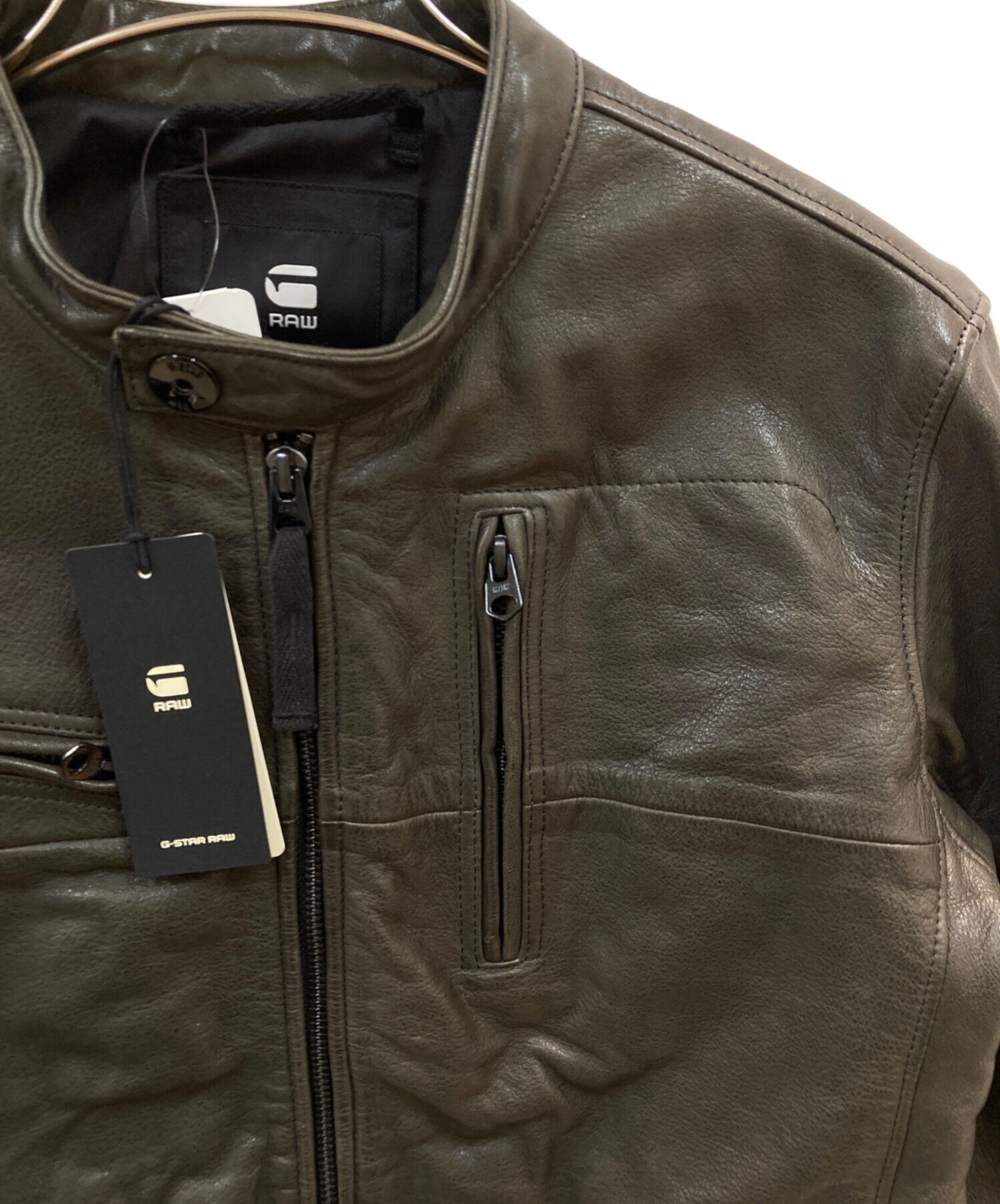 中古・古着通販】G-STAR RAW (ジースターロゥ) HAVANA LEATHER JKT