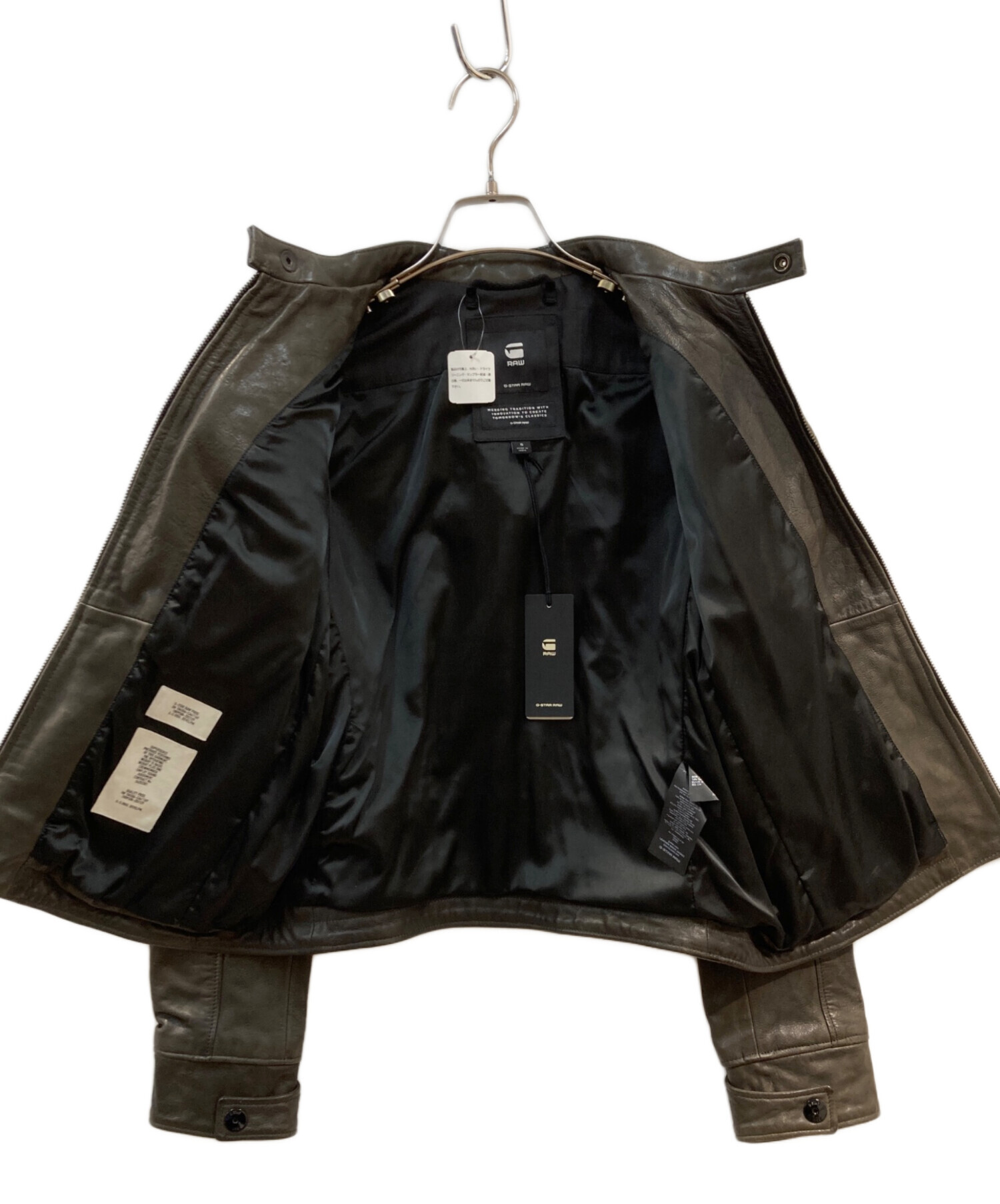 超激レア G STAR RAW ジャケット 中古・古着通販】G-STAR RAW (ジースターロゥ) HAVANA LEATHER JKT