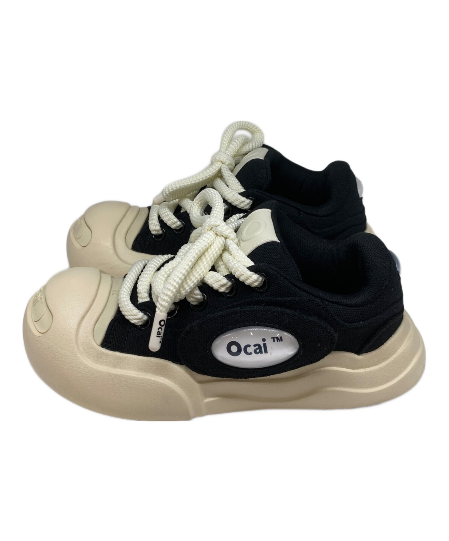 中古・古着通販】ocai (オカイ) スニーカー ブラック サイズ:24.5