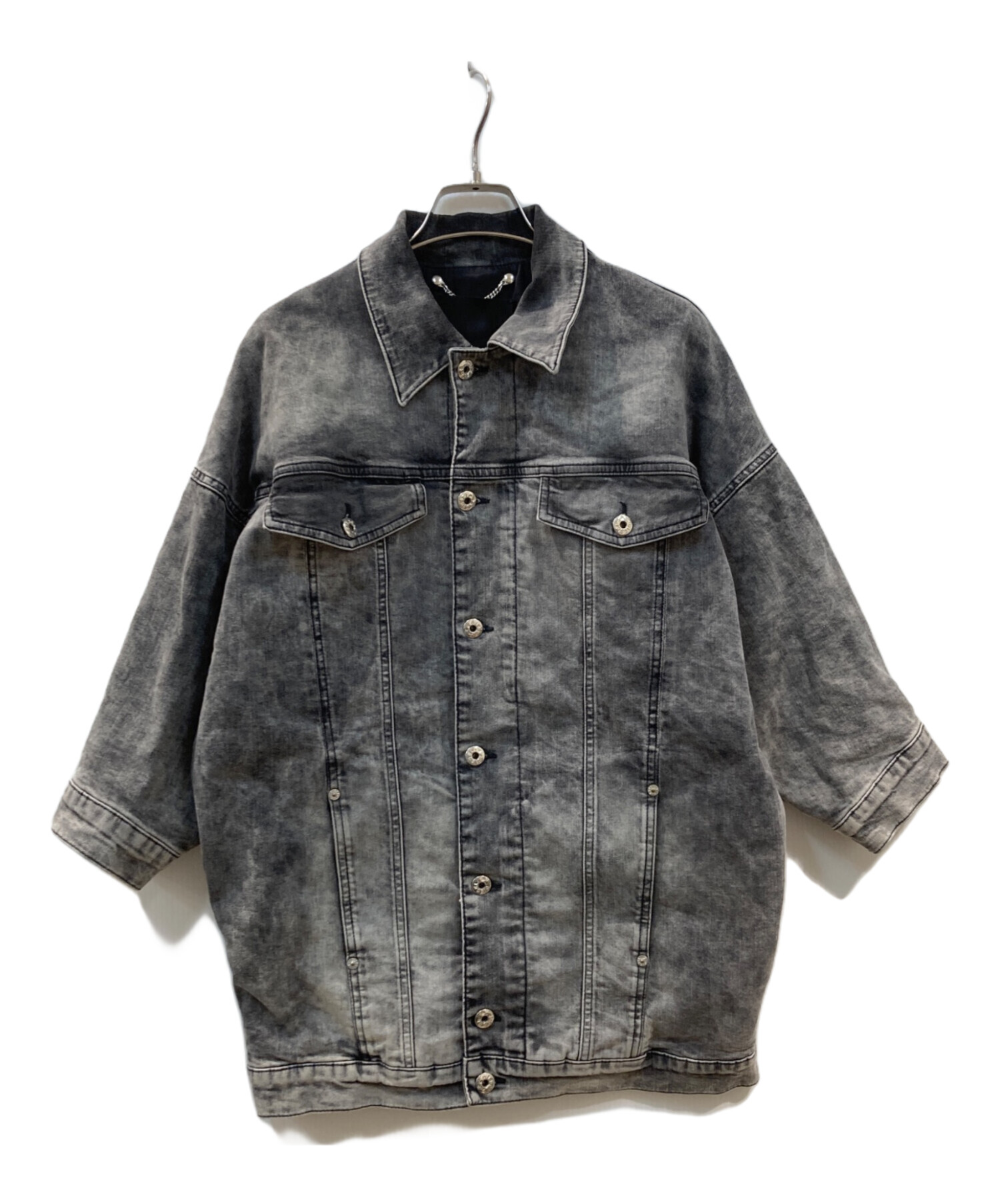 中古・古着通販】DIESEL (ディーゼル) デニムジャケット ブラック 