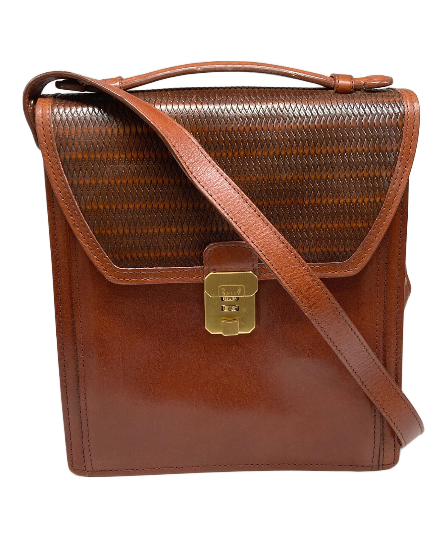 中古・古着通販】BALLY (バリー) ショルダーバッグ ブラウン｜ブランド 