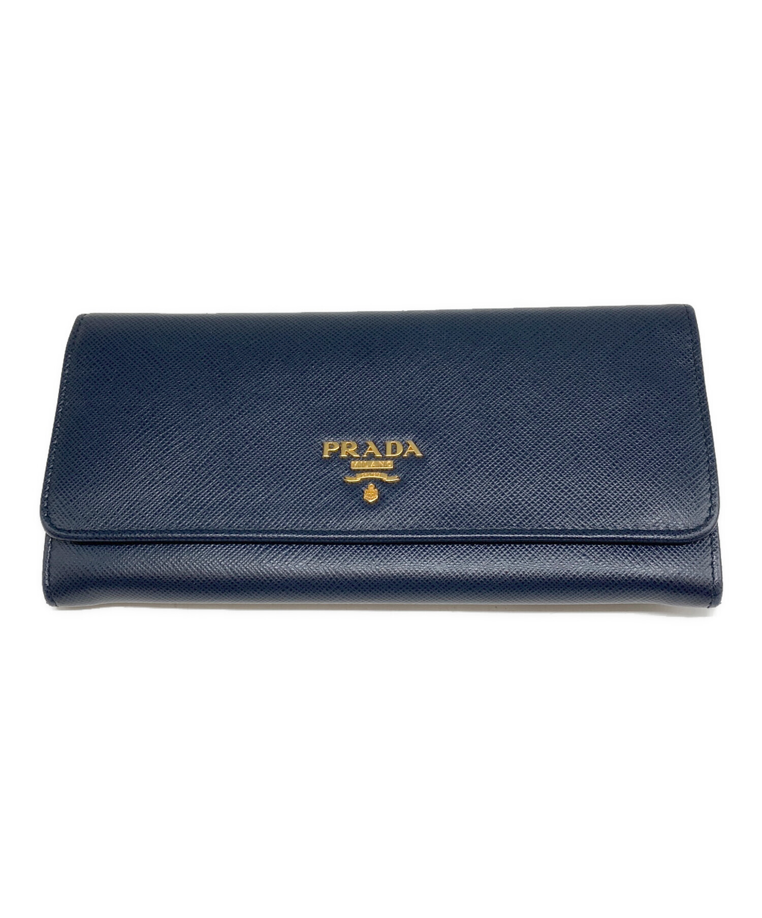 本物 プラダ PRADA サフィアーノ レザー ラウンドファスナー 長財布 ロングウォレット ブルー Saffiano 財布 ウォレット 中古・ 楽天市場】本物 プラダ PRADA サフィアーノ レザー ラウンドファスナー