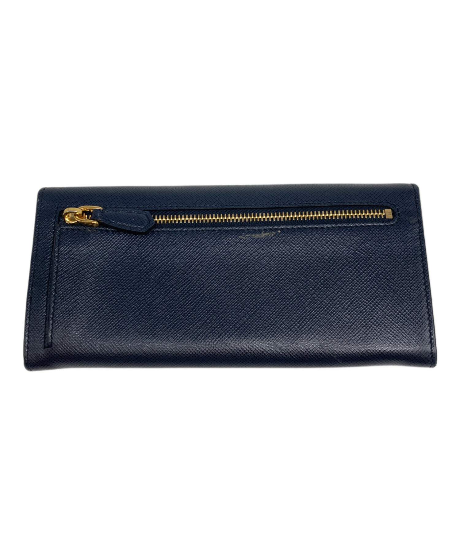 専用 PRADA ネイビー サフィアーノ レディース 折り財布 8053. 中古・古着通販】PRADA (プラダ) サフィアーノ フラップロング