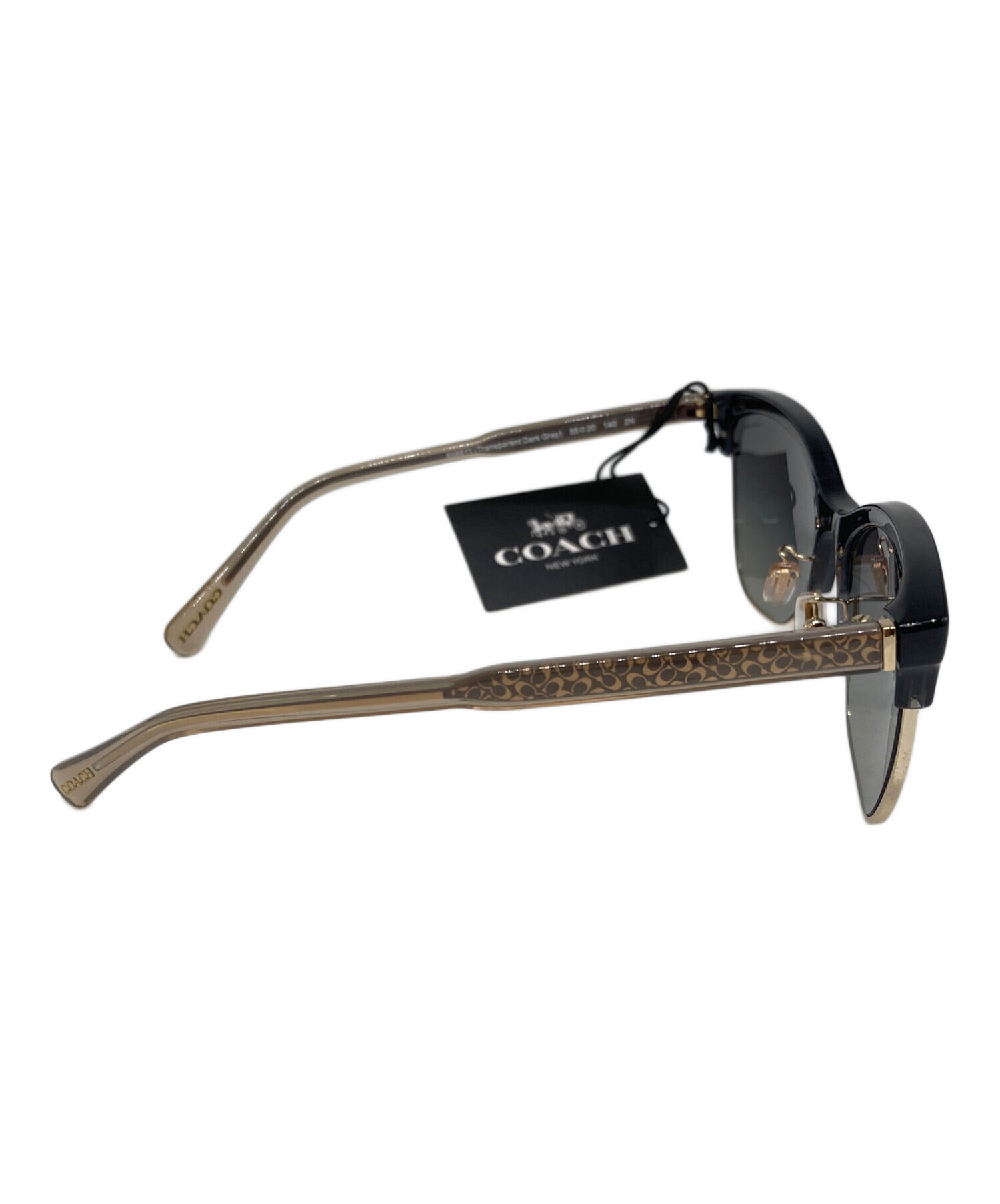 COACH コーチ サングラス  シルバー 【古着】【中古】【送料無料】 COACH - COACH コーチ サングラス 青 【古着】【中古】【送料無料】の