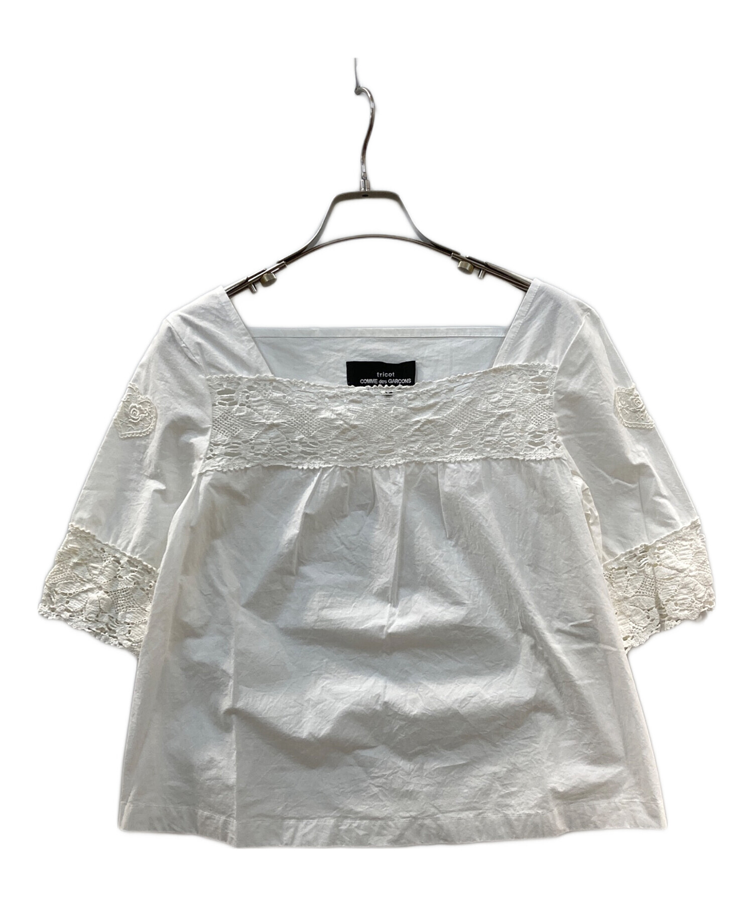 tricot COMME des GARCONS チュールブラウス トリコ 中古・古着通販】tricot COMME des GARCONS (トリココムデギャルソン