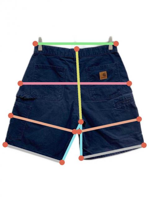 中古・古着通販】CarHartt (カーハート) ペインターショーツ ネイビー