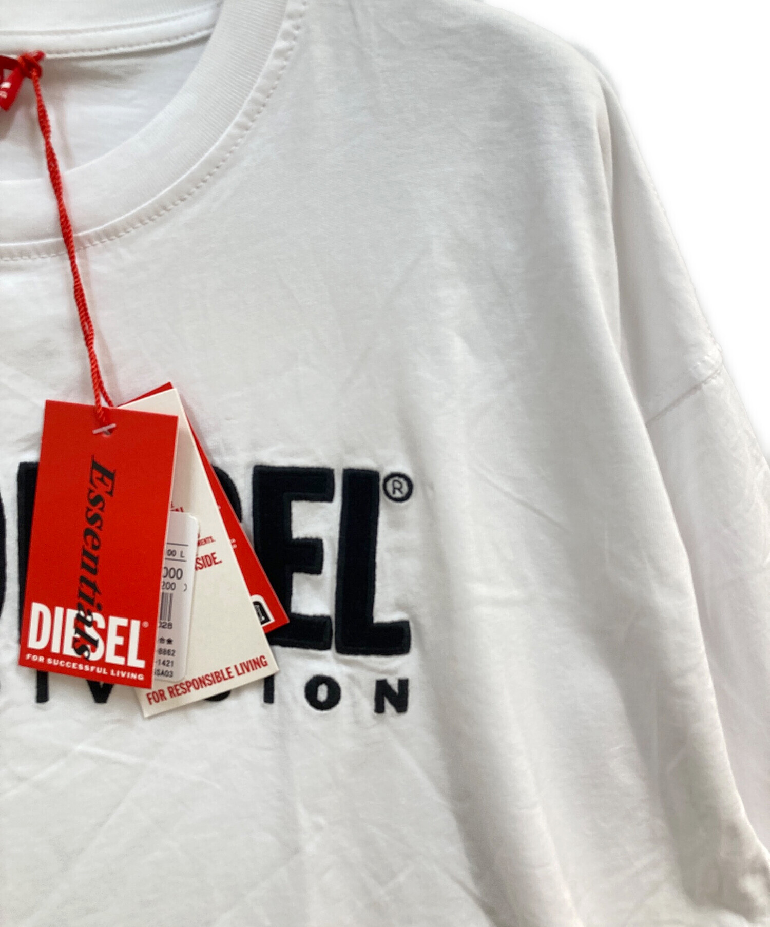 中古・古着通販】DIESEL (ディーゼル) T-BOXT ロゴTシャツ ホワイト