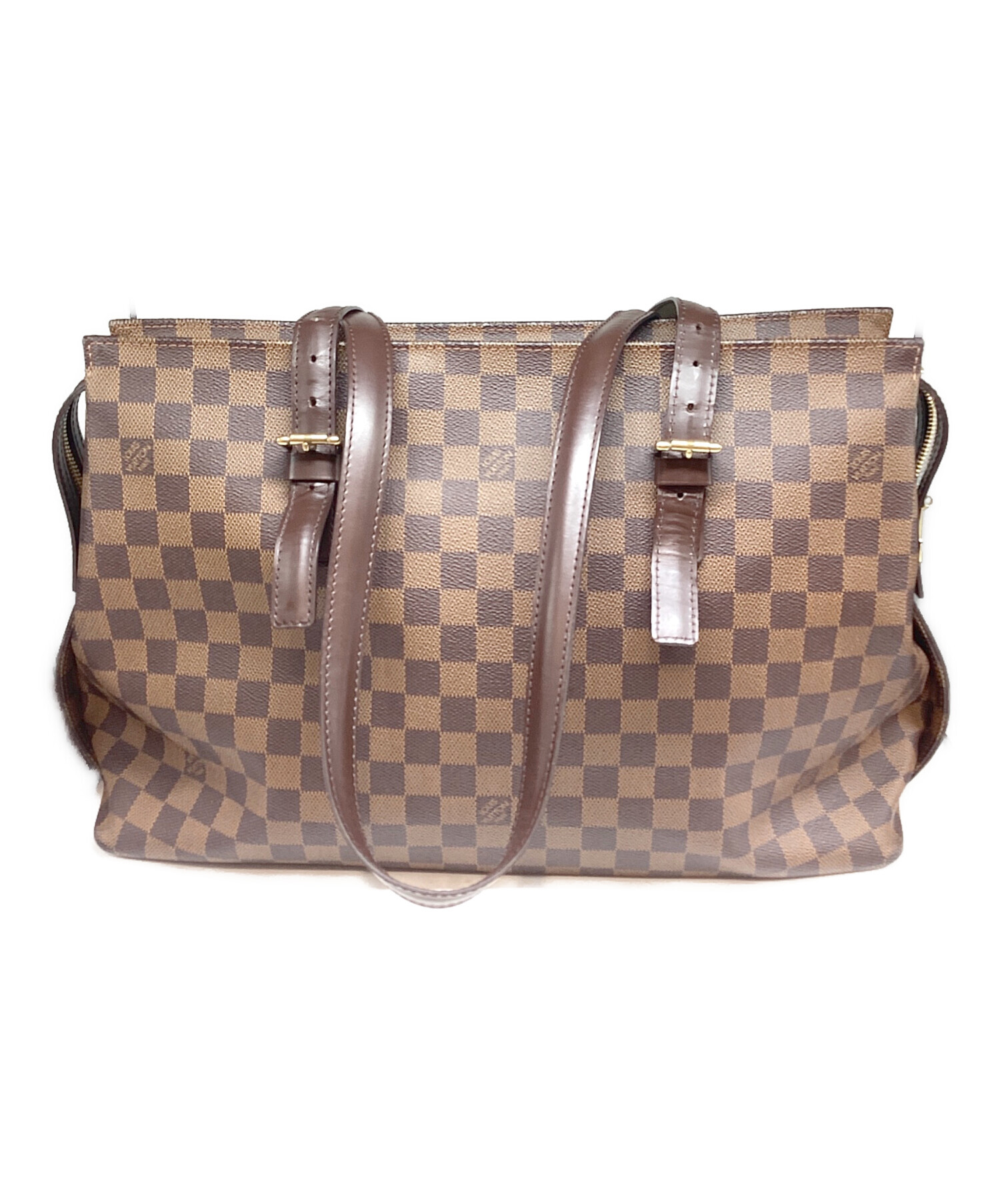 Louis Vuitton 中型トートバッグ ブラウン 中古・古着通販】LOUIS VUITTON (ルイ ヴィトン) トートバッグ
