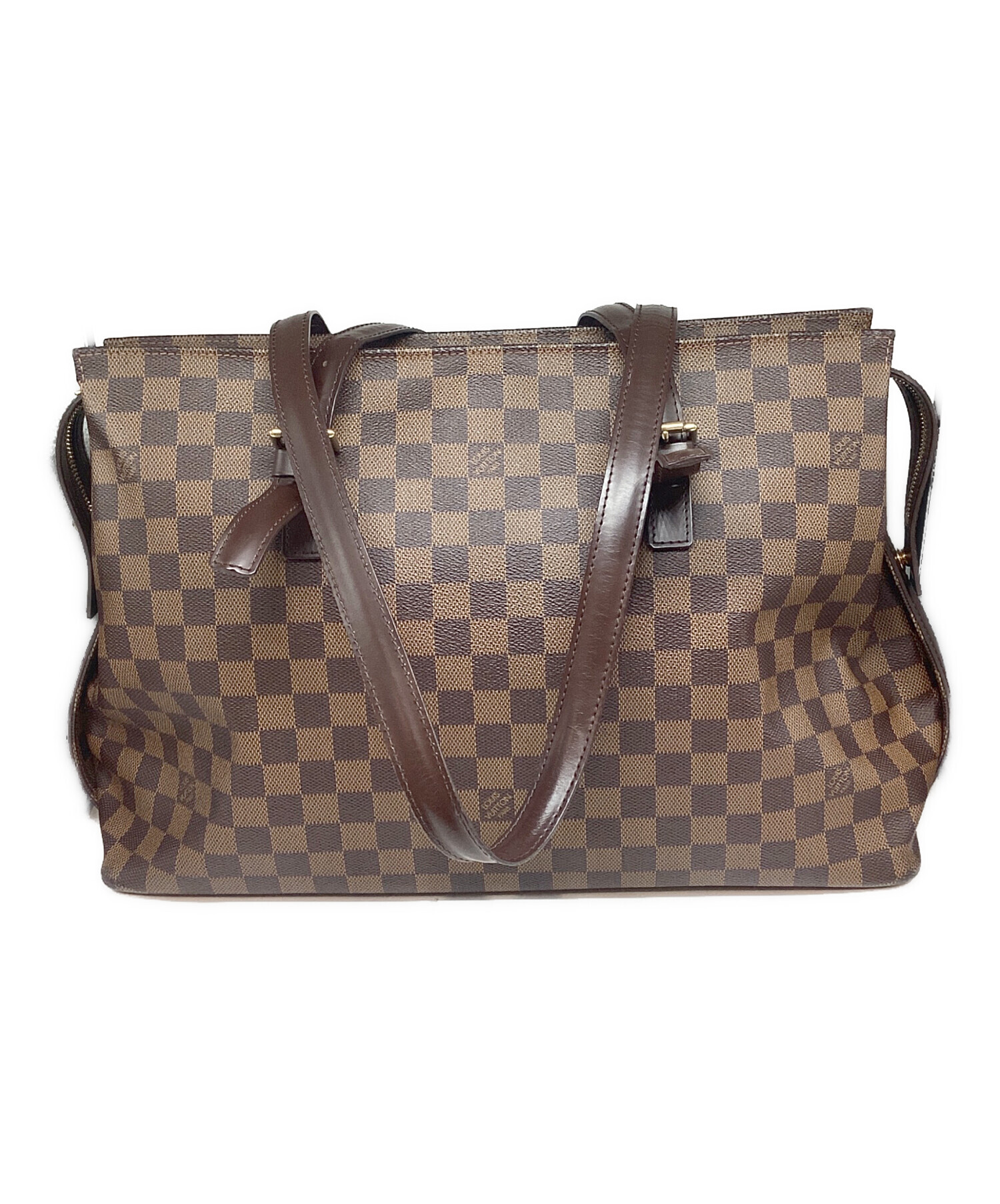 Louis Vuitton ダークブラウン トートバッグ 中古・古着通販】LOUIS VUITTON (ルイ ヴィトン) トートバッグ