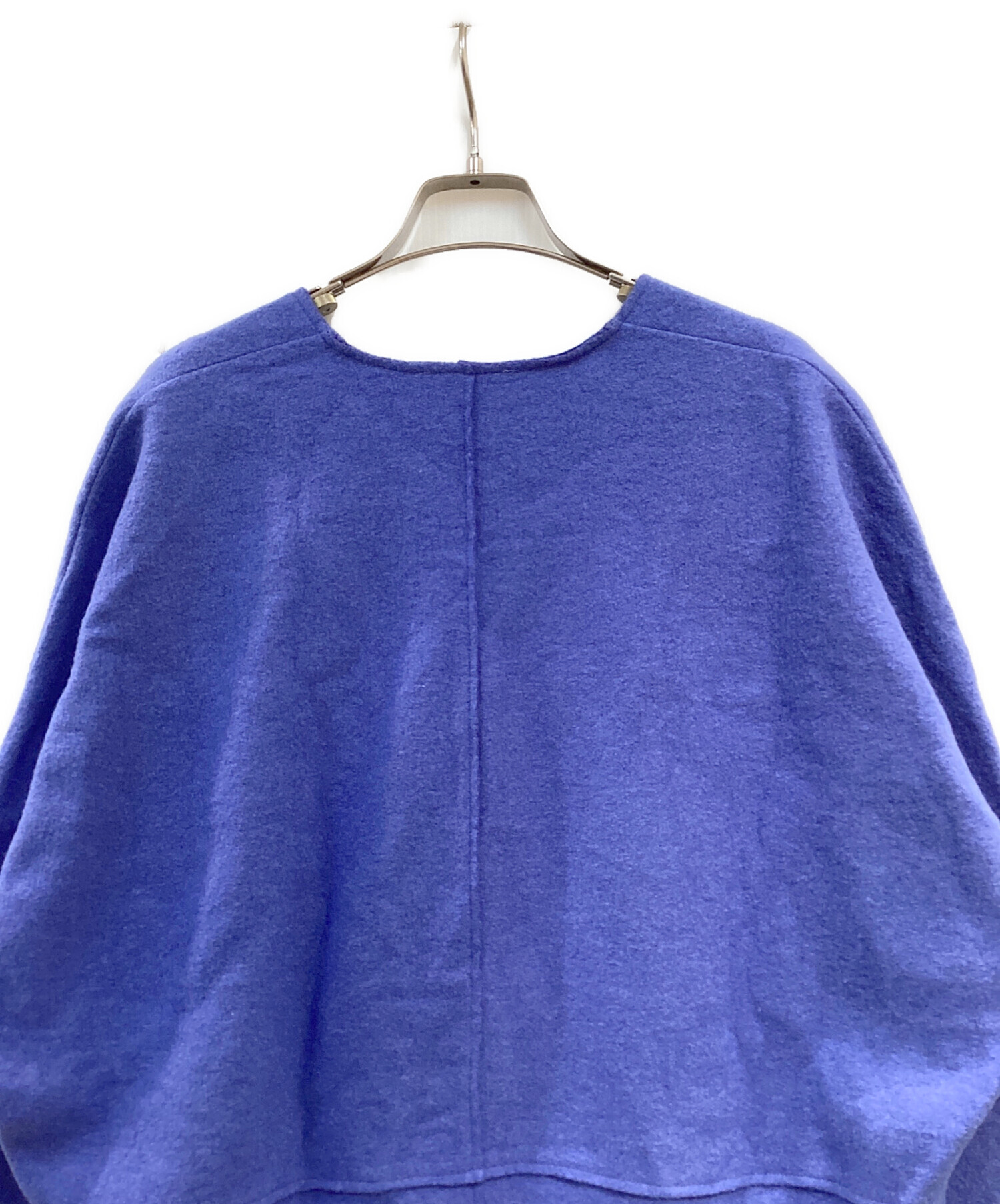 BEARDSLEY ビアズリー　ブルー　青　ウール圧縮プルオーバー　サイズF 中古・古着通販】BEARDSLEY (ビアズリー) 圧縮ジャージープルオーバー