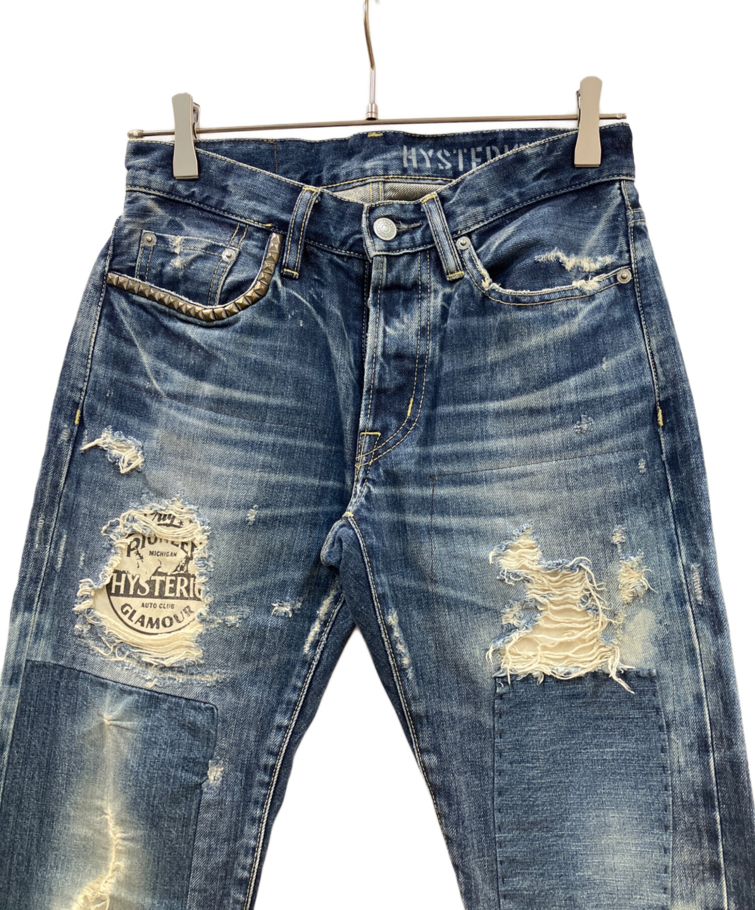 ヒステリックグラマー 19SS RWCLASH加工デニム　 31インチ【美中古】 日本全国送料無料商品 | 特集 | 31インチ【美中古】 RWCLASH加工デニム