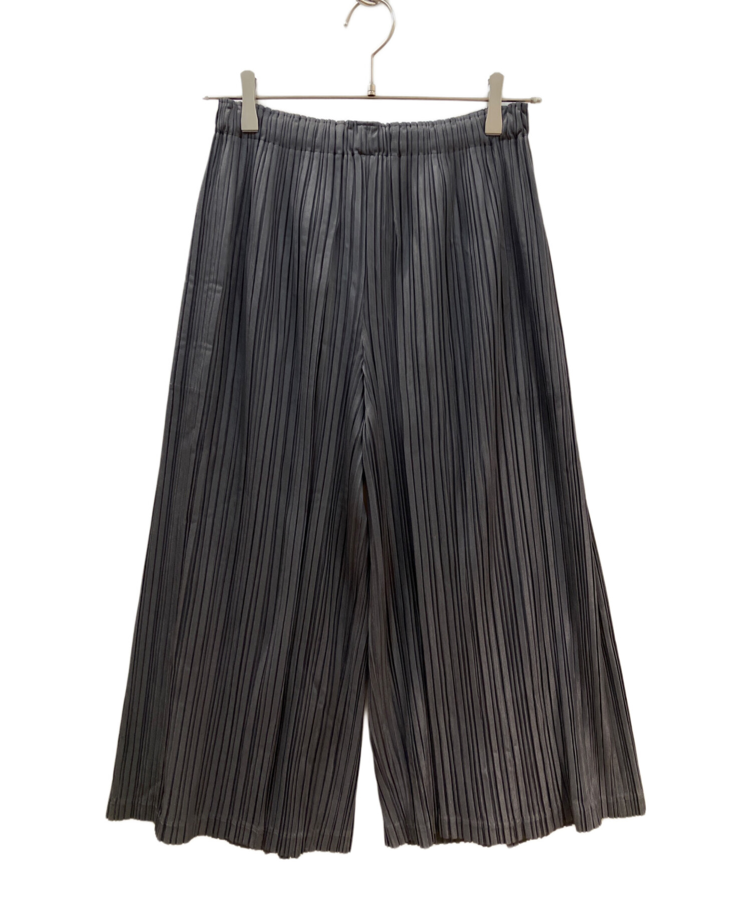PLEATS PLEASE ダークグレーパンツ サイズ2 中古・古着通販】PLEATS PLEASE (プリーツプリーズ) プリーツパンツ