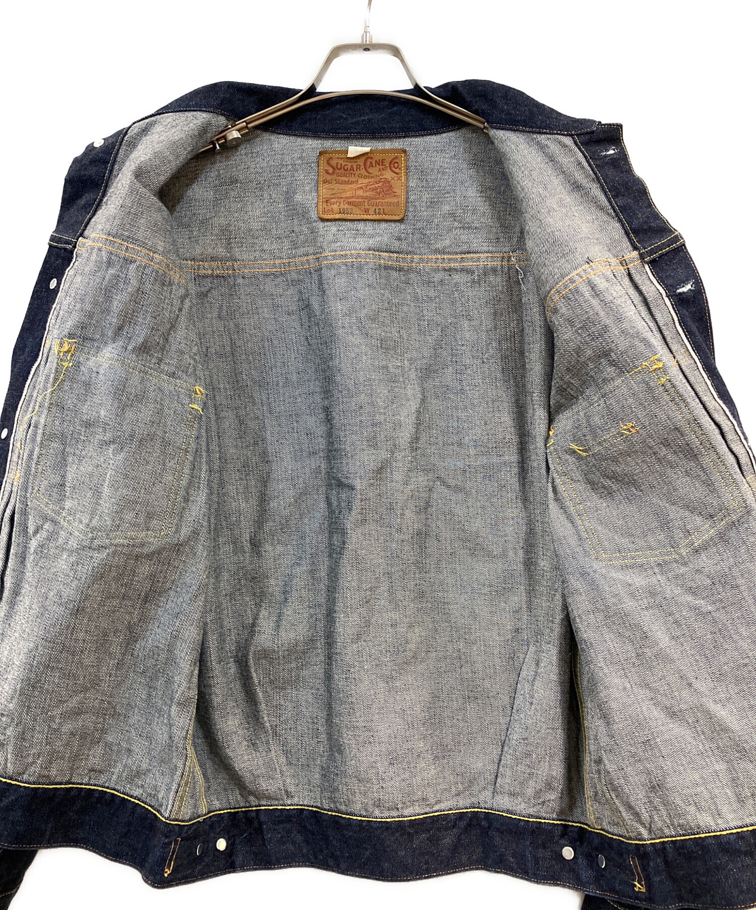 SUGAR CANE シュガーケーン ジャケット デニムジャケット 古着 インディゴ 中古・古着通販】SUGAR CANE (シュガーケーン) 14.25oz. DENIM JACKET