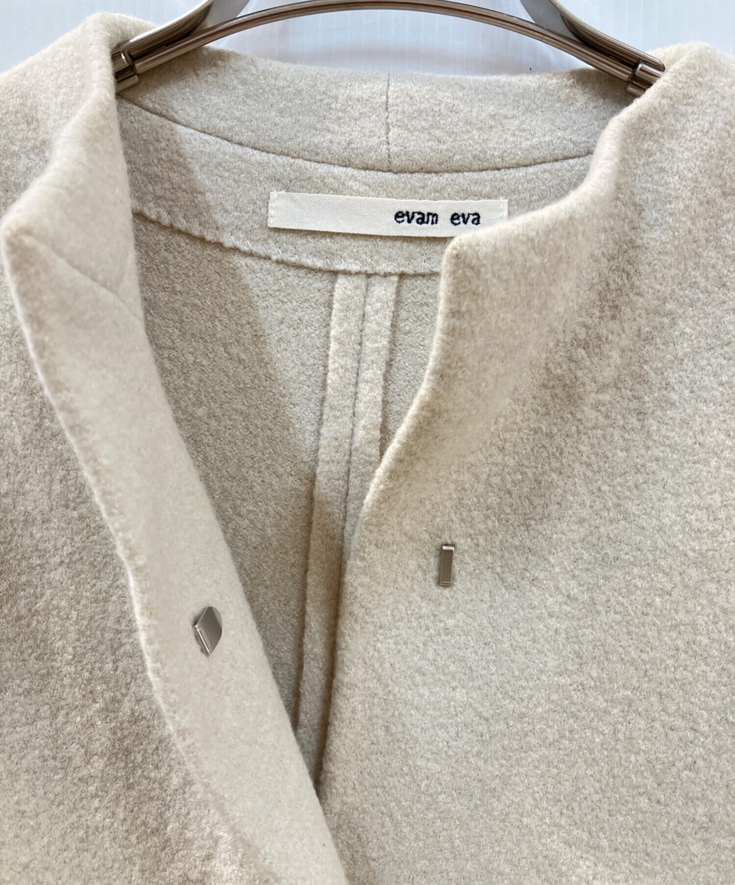 中古・古着通販】evam eva (エヴァムエヴァ) press wool long coat