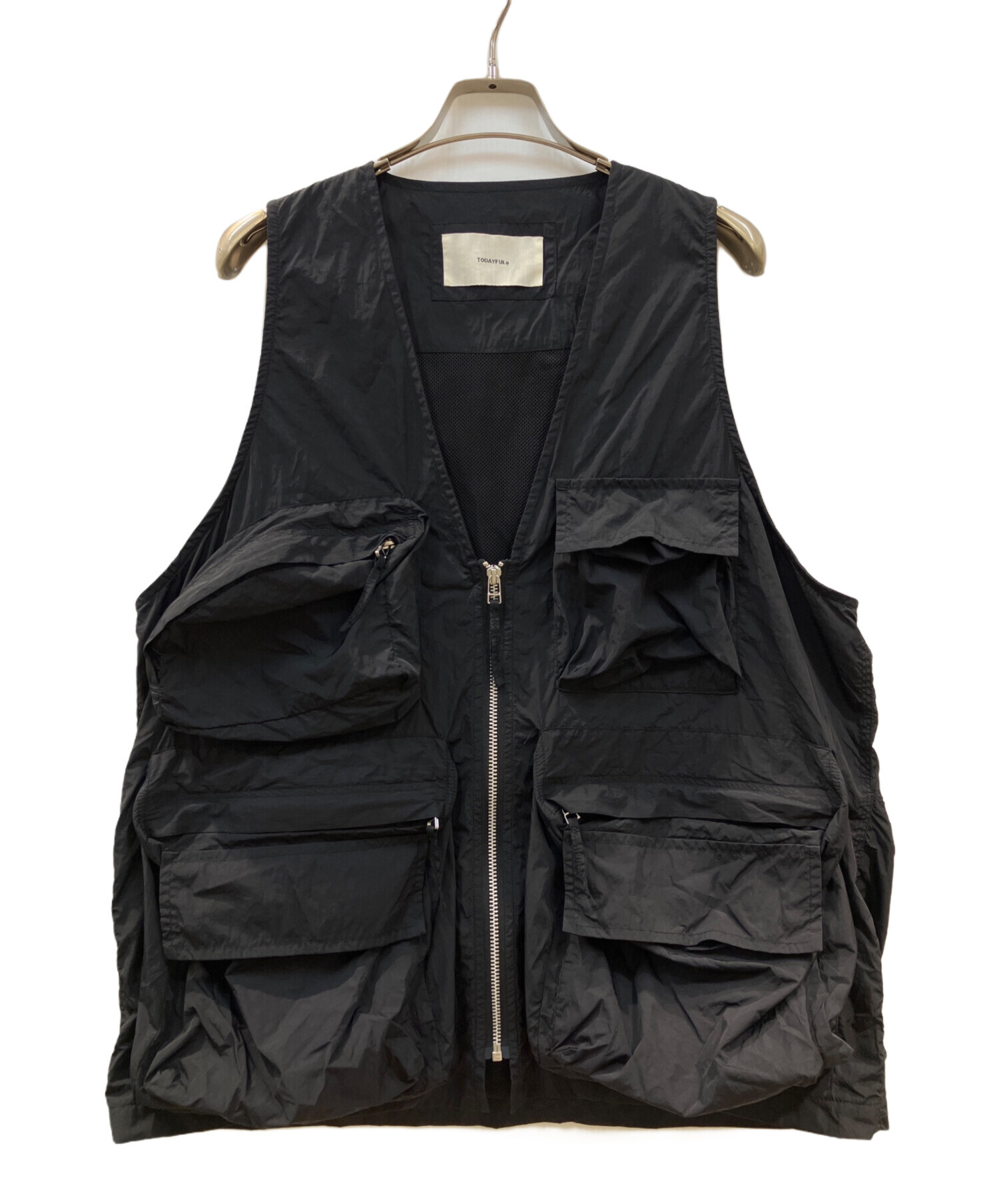 TODAYFUL Nylon Pocket Vest ブラック TODAYFUL (トゥデイフル）Nylon Pocket Vest 即日発送 SALE : RAPTURE