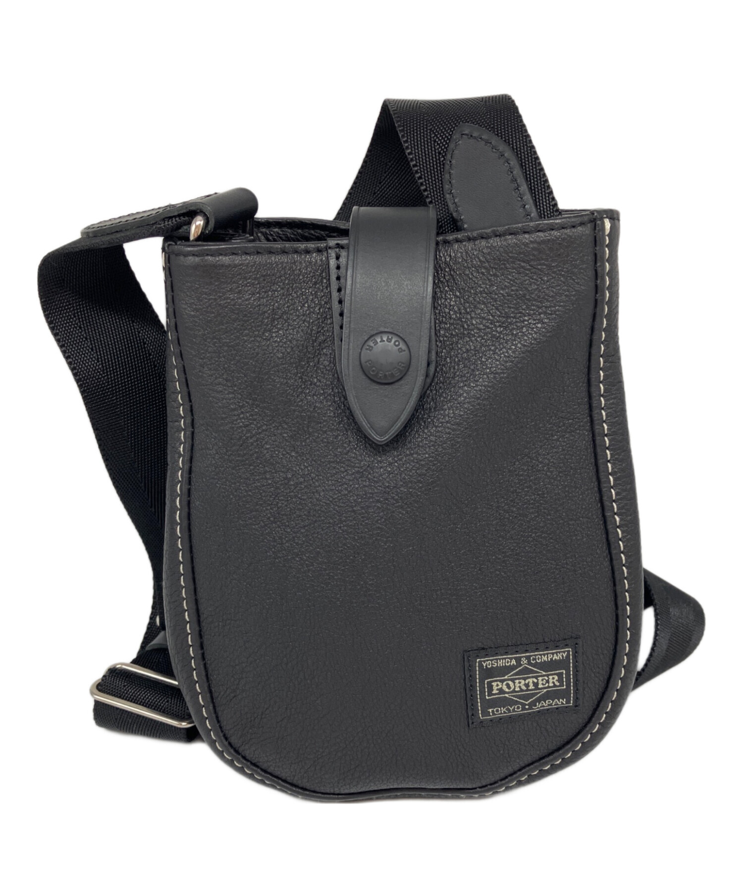 中古・古着通販】PORTER (ポーター) ショルダーバッグ ブラック